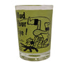 "Here's Mud in Your Eye" Vintage Shot Glass