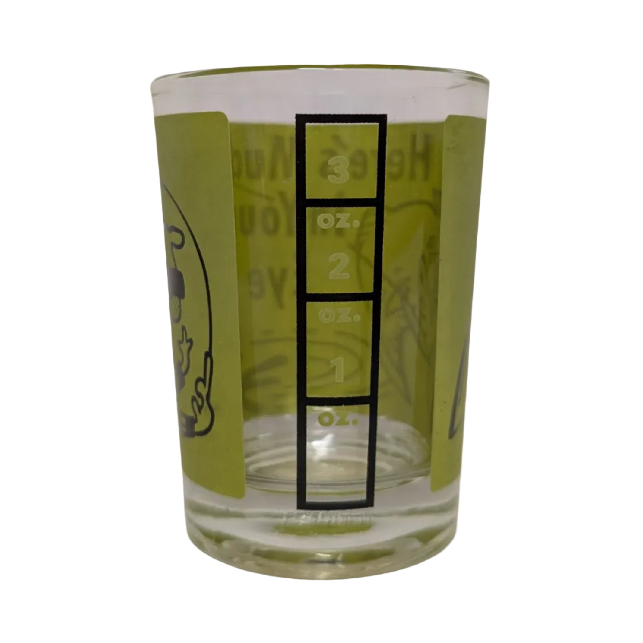 "Here's Mud in Your Eye" Vintage Shot Glass