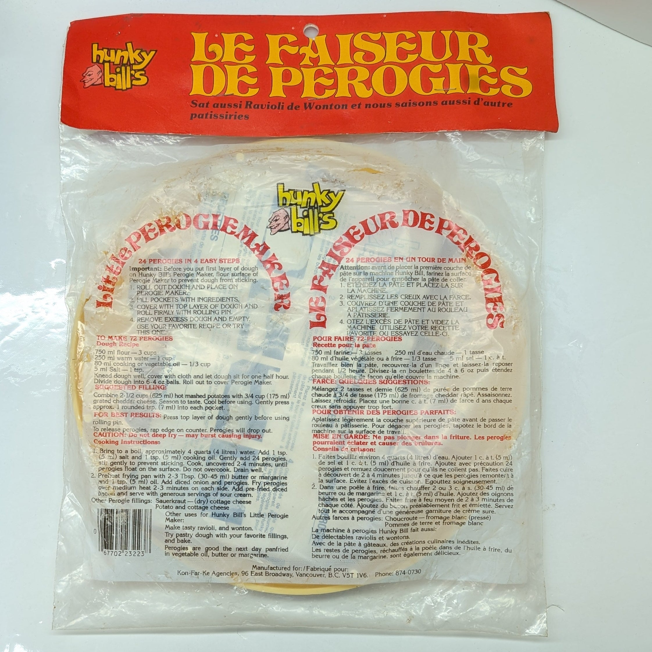 Hunky Bill's Little Perogie Maker