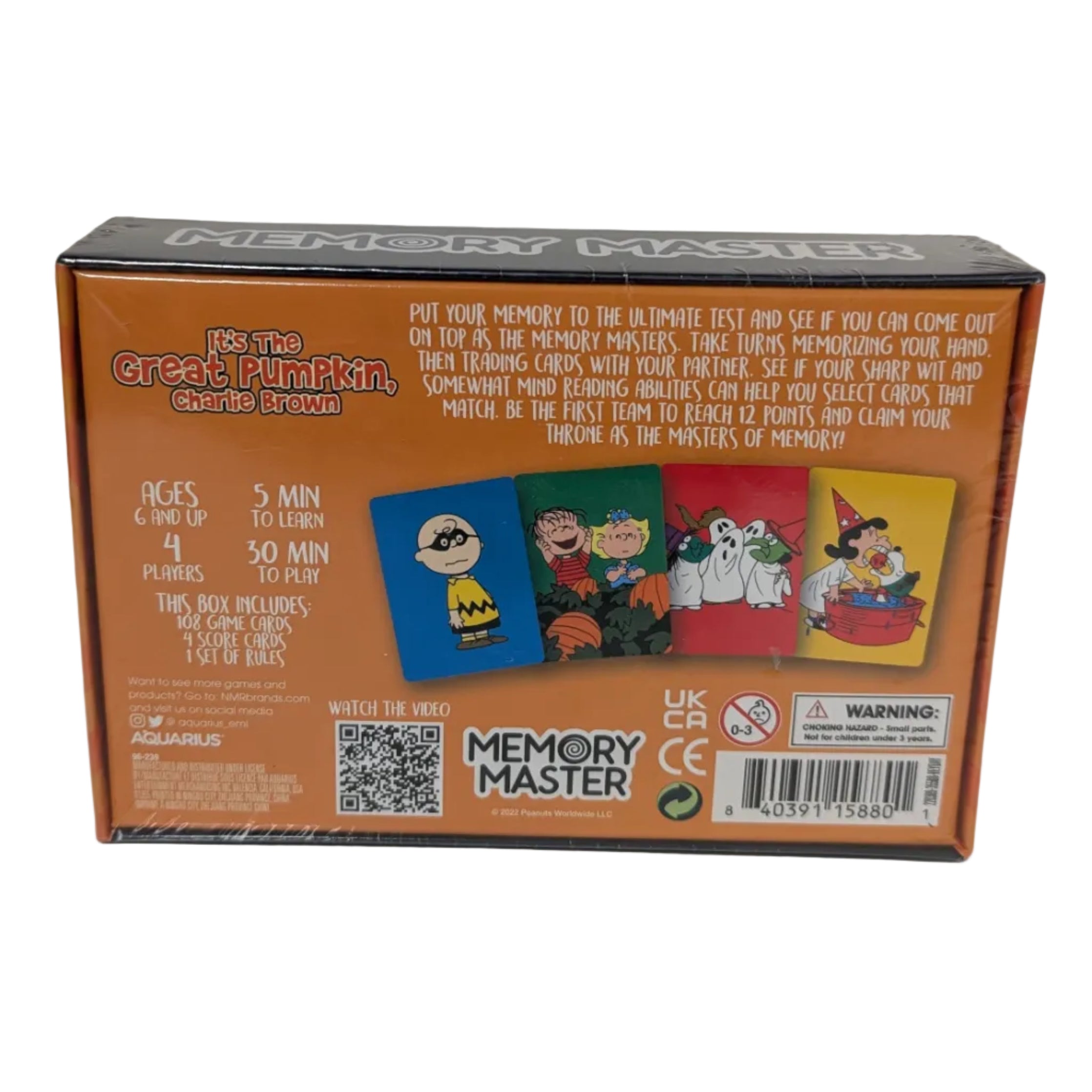 It's the Great Pumpkin, Charlie Brown Memory Master Card Game
