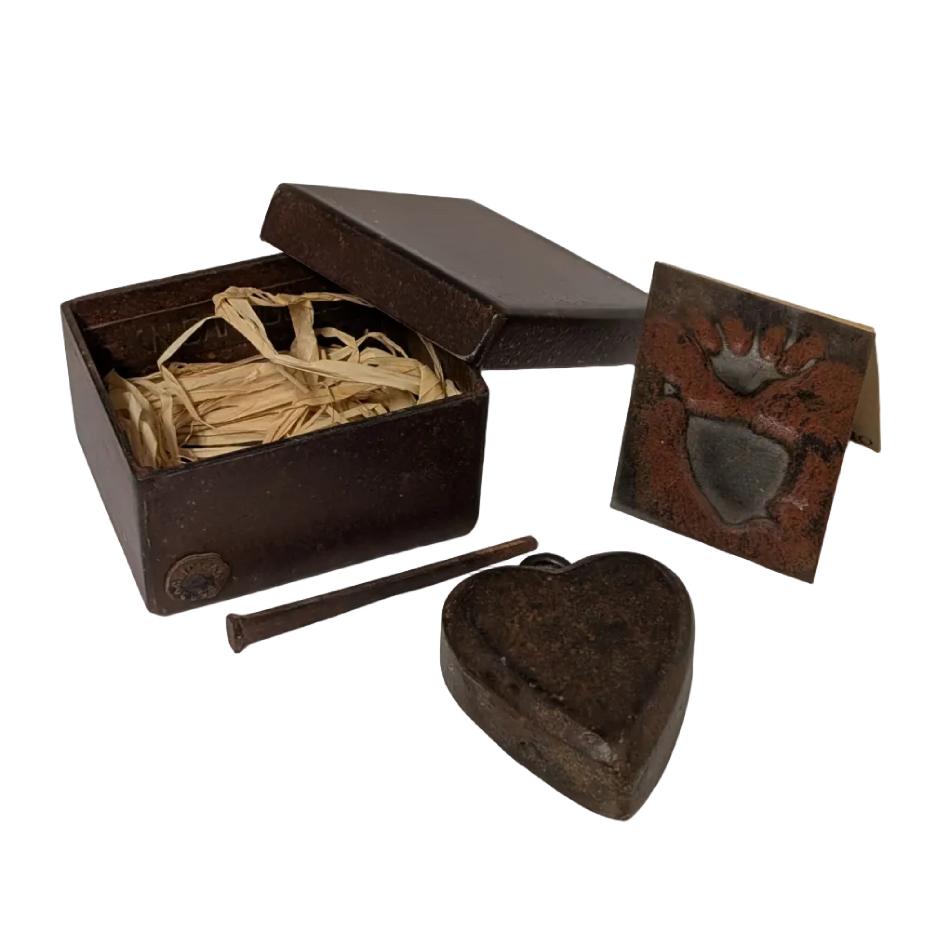 Jan Barboglio Hand Forged Iron Heart & Nail