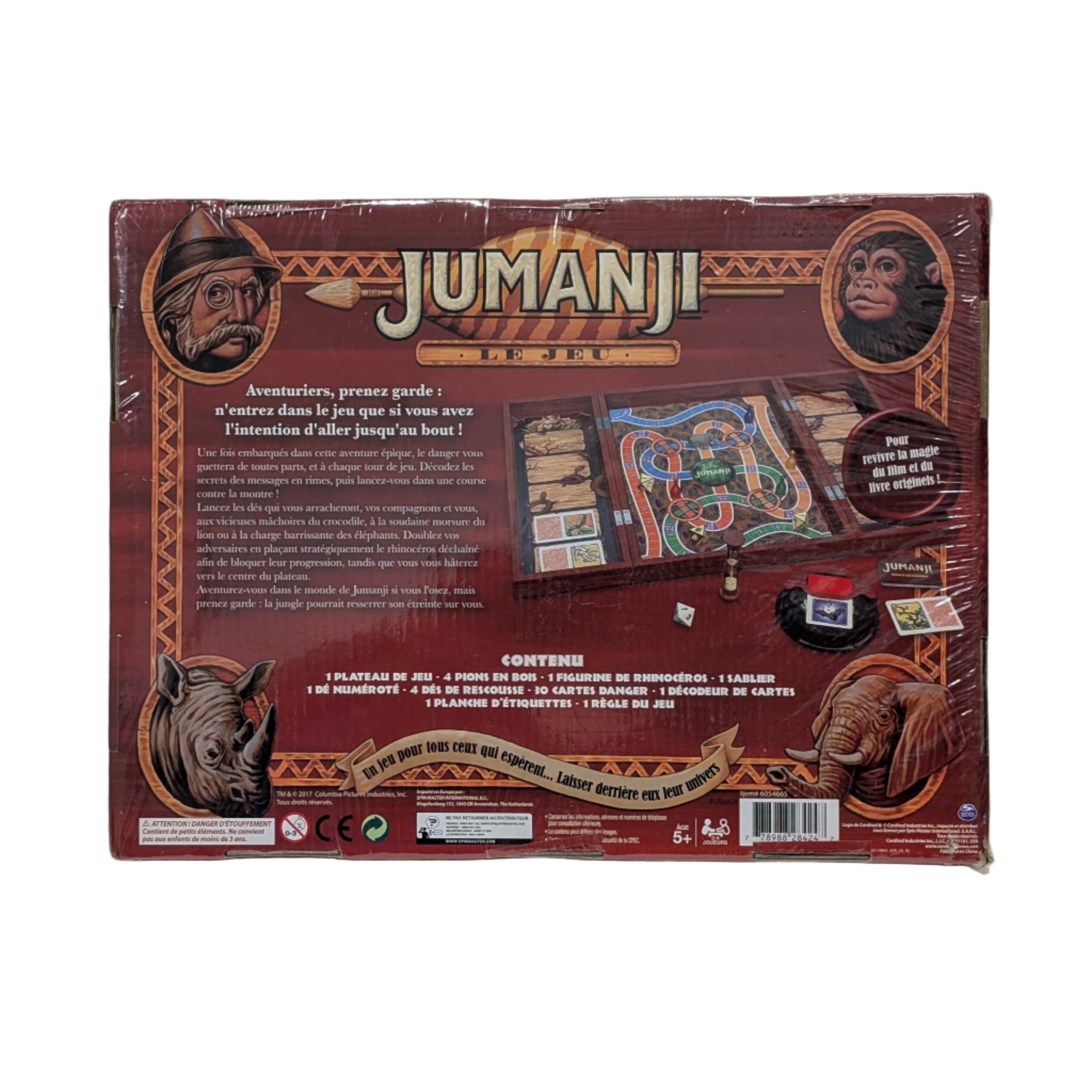 Jumanji Beau Coffret De Jeu En Bois