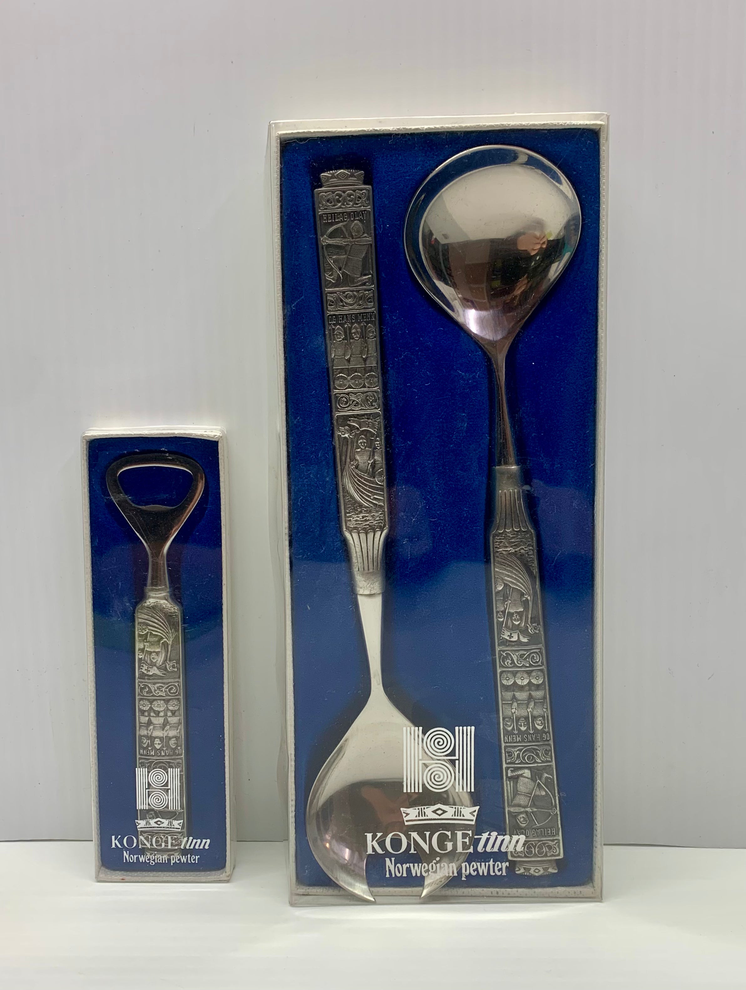 Konge Tinn Spoons & Bottle Opener