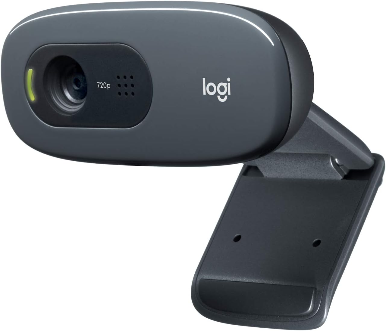 Logitech C270 HD Webcam, HD 720p/30 fps, Widescreen HD Video Calling, HD Light Correction, Noise Reducing Mic,  Black