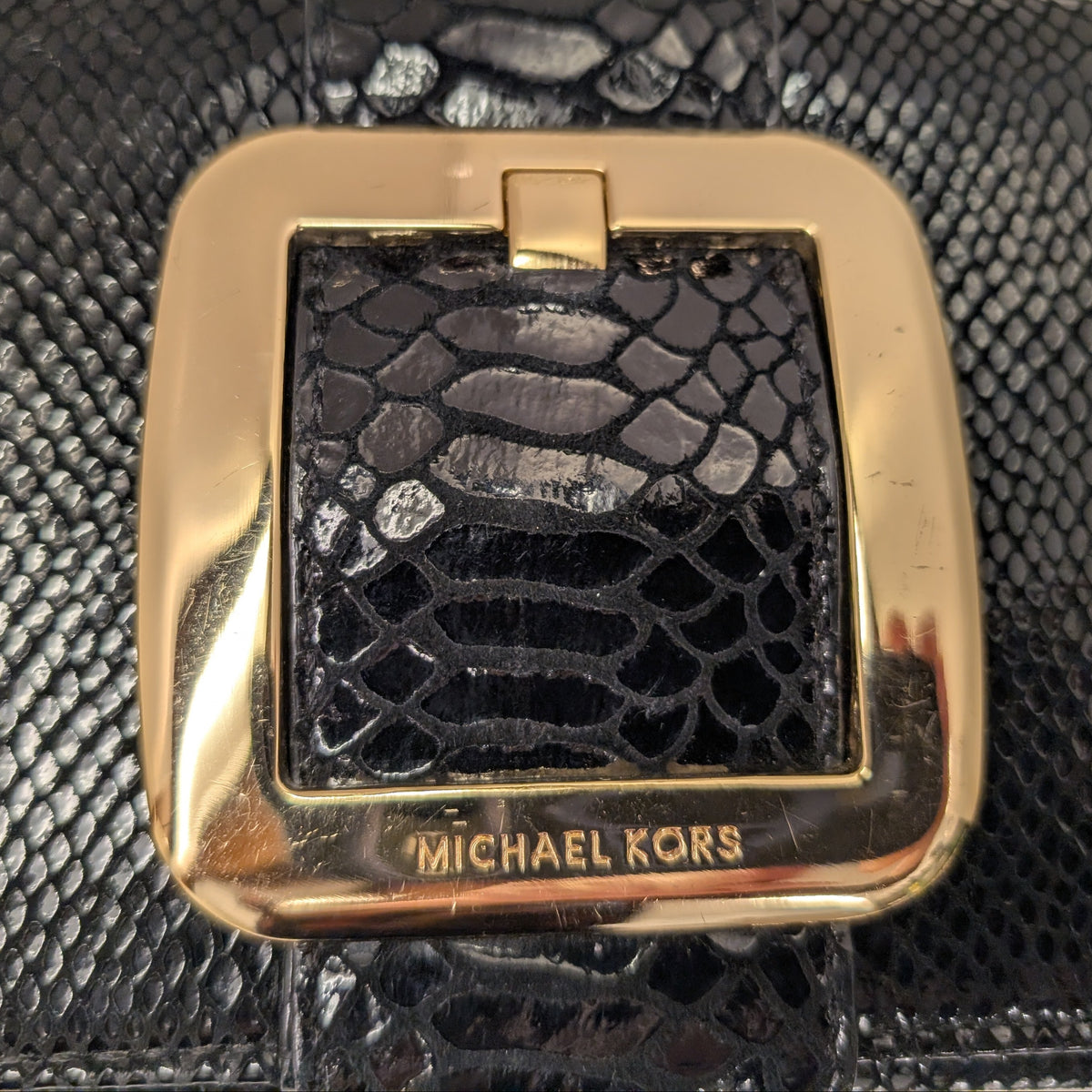 MICHAEL Michael Kors Embossed Leather Clutch