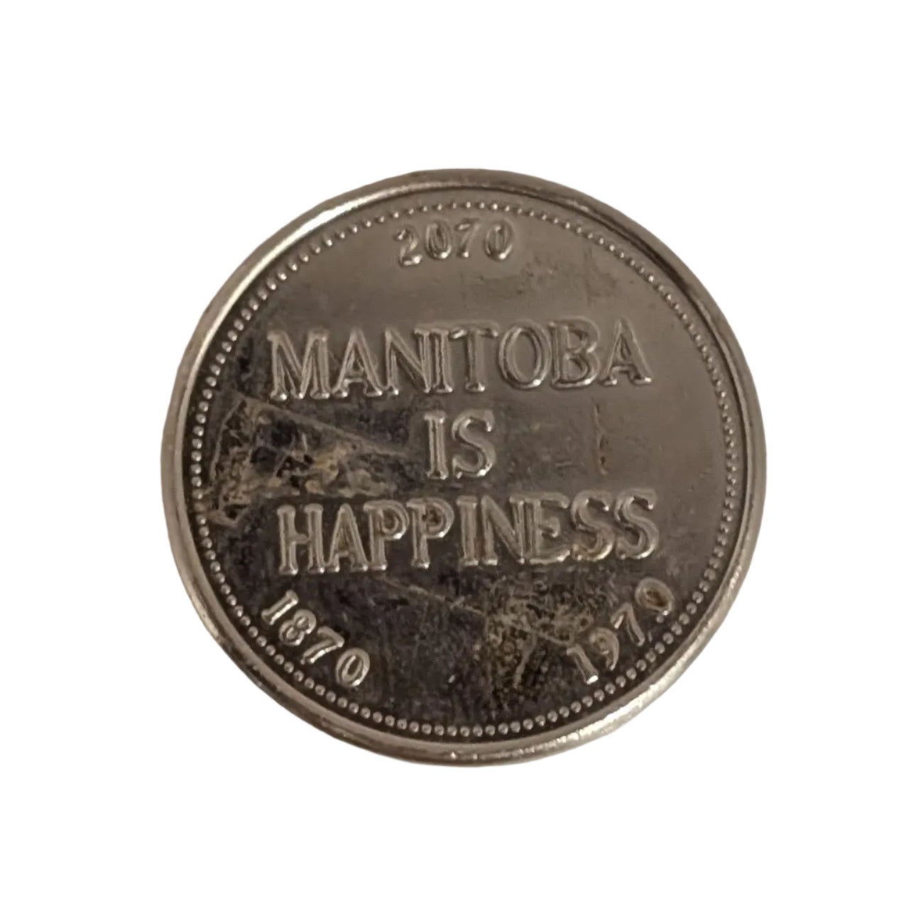 "Manitoba is Happiness" Centennial 1970 Commemorative Medal