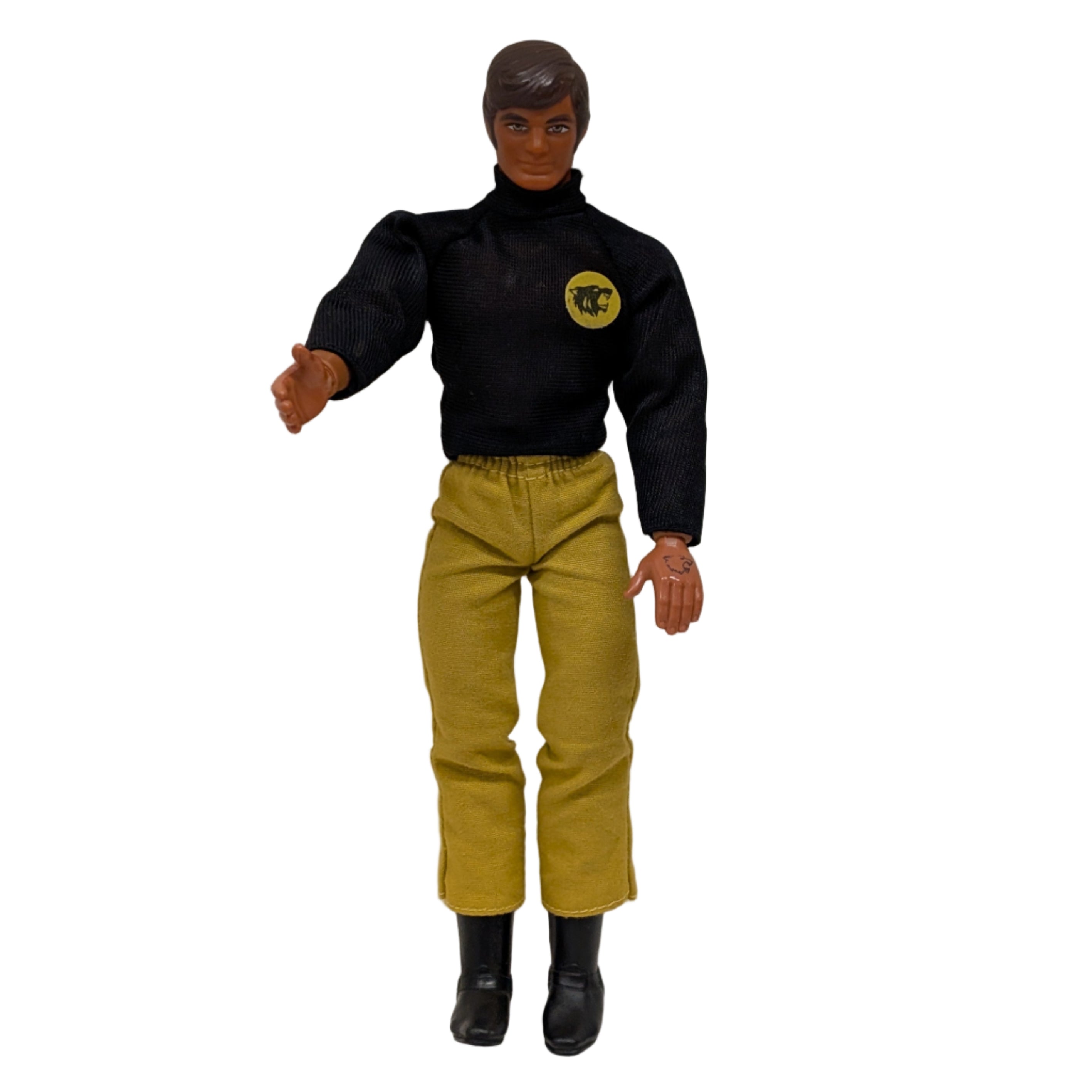 Mattel 1970s Big Jim Wolf P.A.C.K Leader Action Figure
