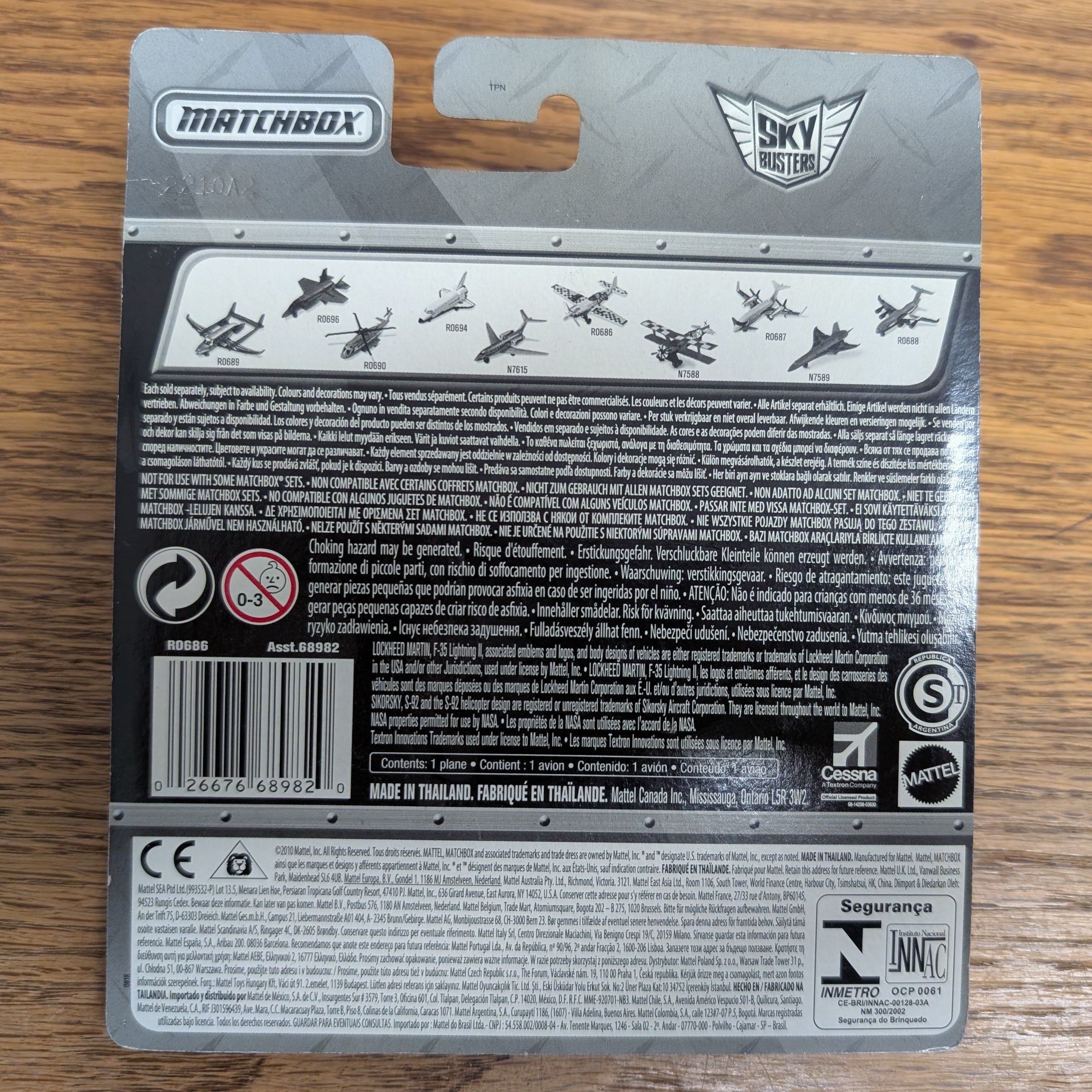 Mattel Matchbox 2010 Sky Busters Skyfire Plane