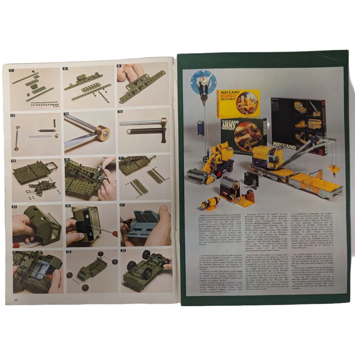 Meccano Army Multikit Book of Models