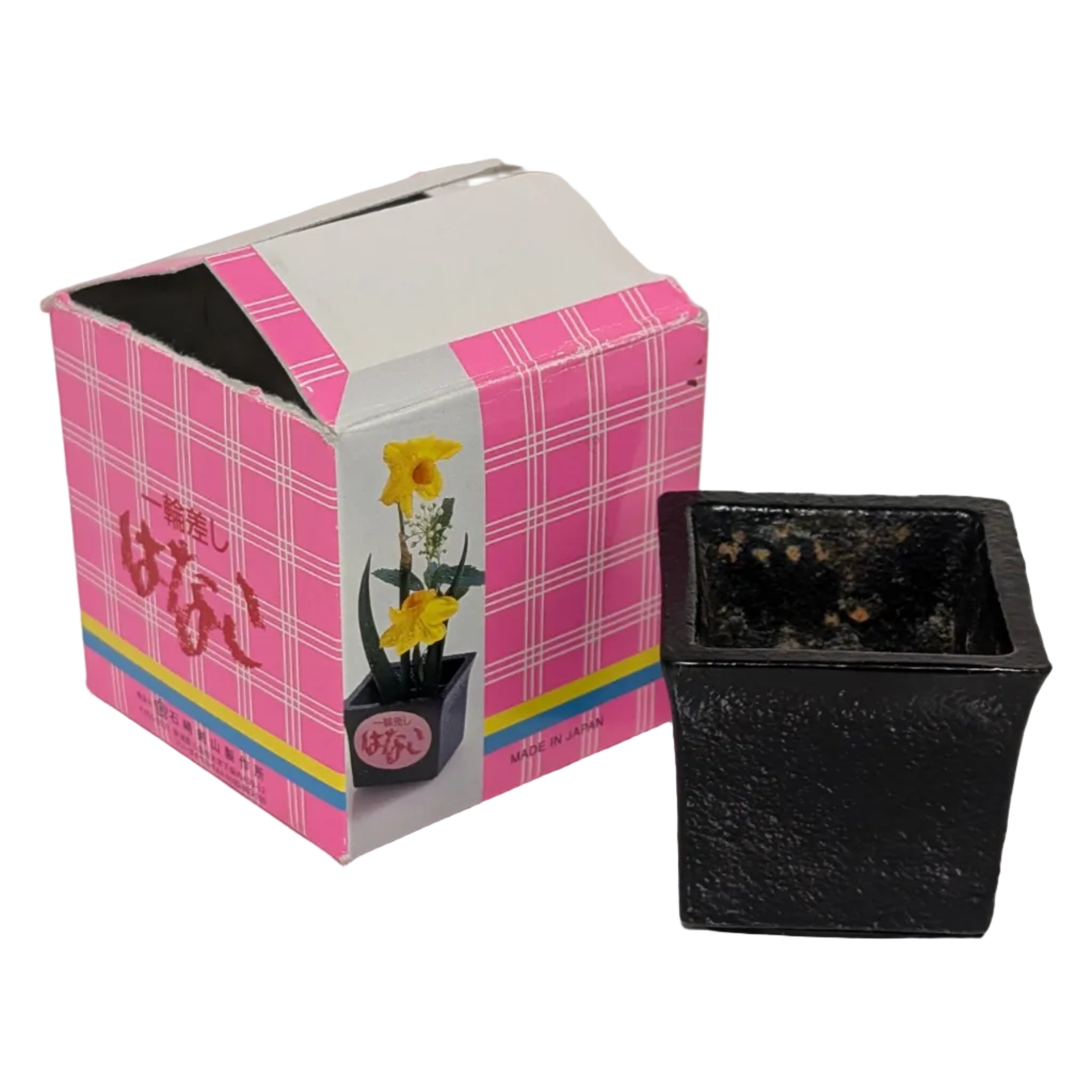 Miniature Flower Pot with Built-in Kenzan