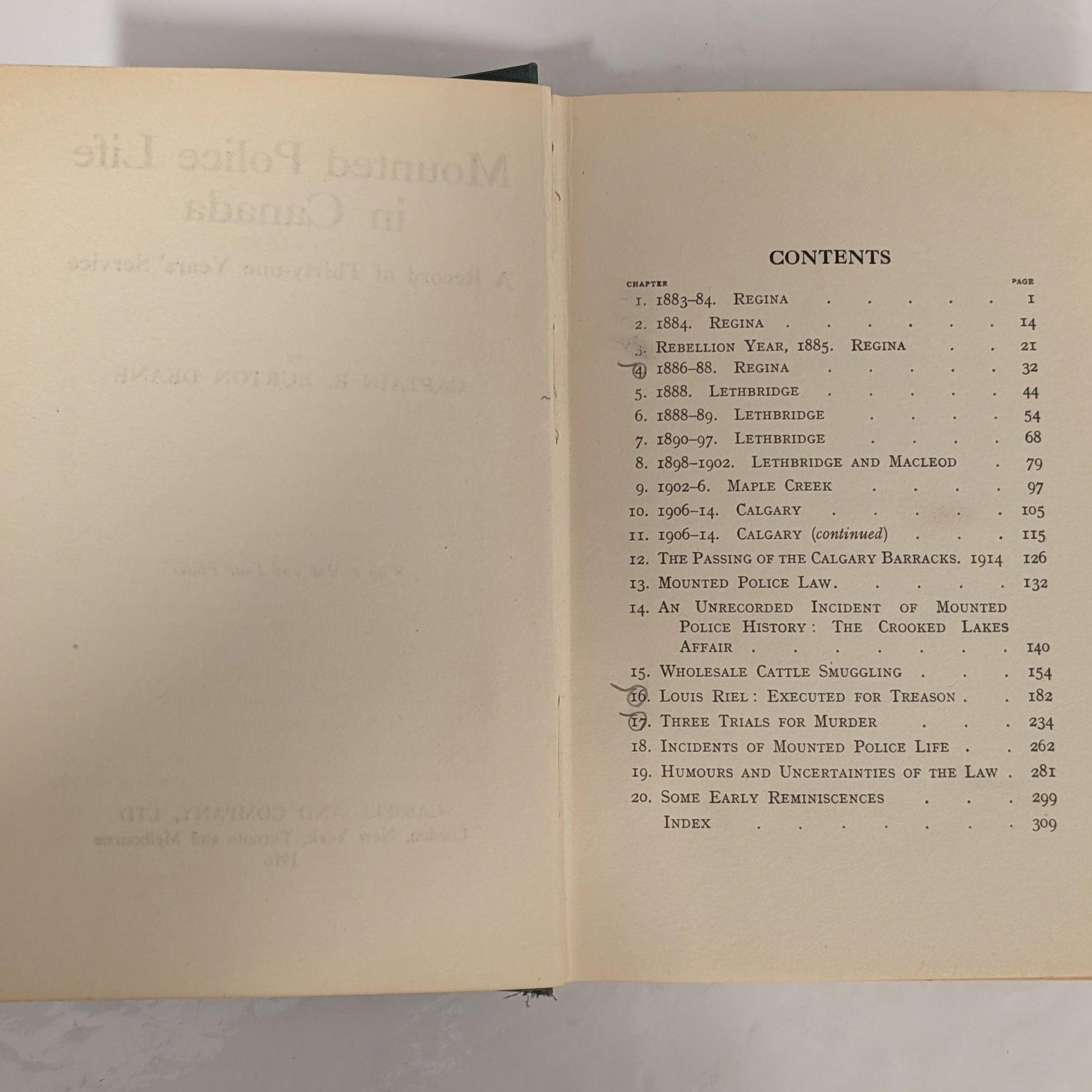 Mounted Police Life in Canada: A Record of Thirty-One Years' Service