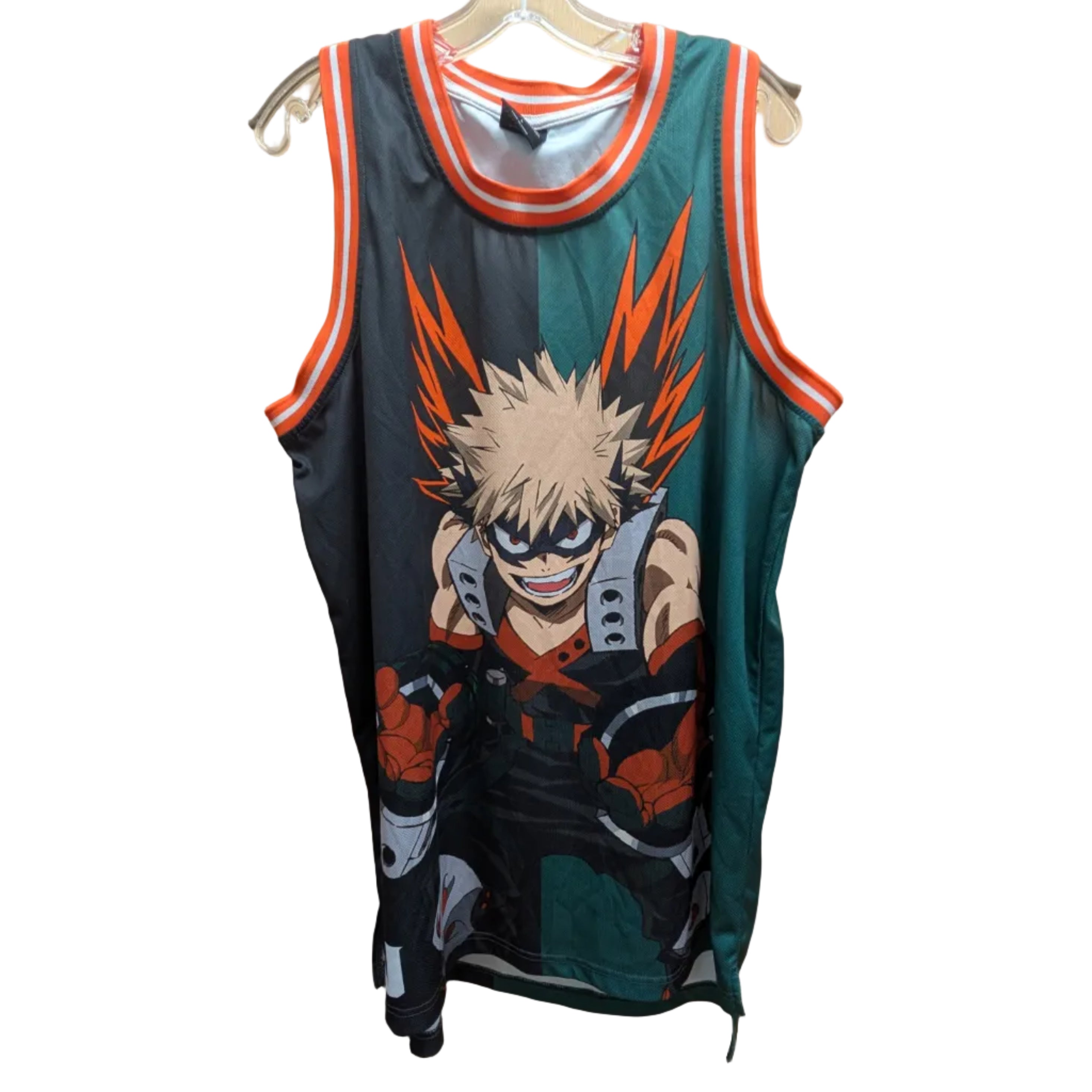 My Hero Academia Bakugo Basketball Jersey — Size L