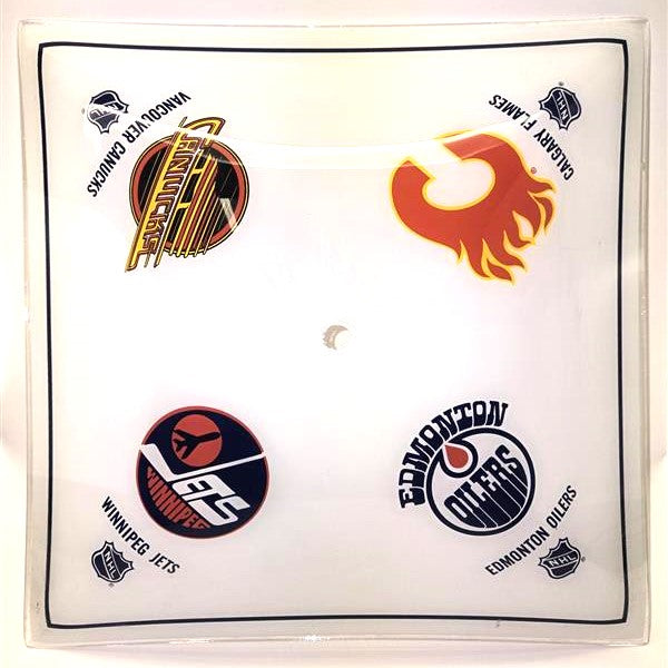 NHL Ceiling Light Cover (Glass) - Calgary, Winnipeg, Vancouver, Edmonton