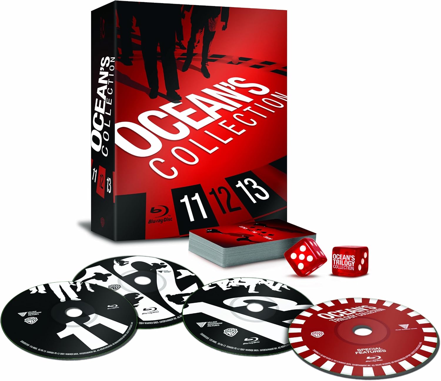 Ocean's Trilogy Blu-ray Collection with Playing Cards & Dice – Portage MCC