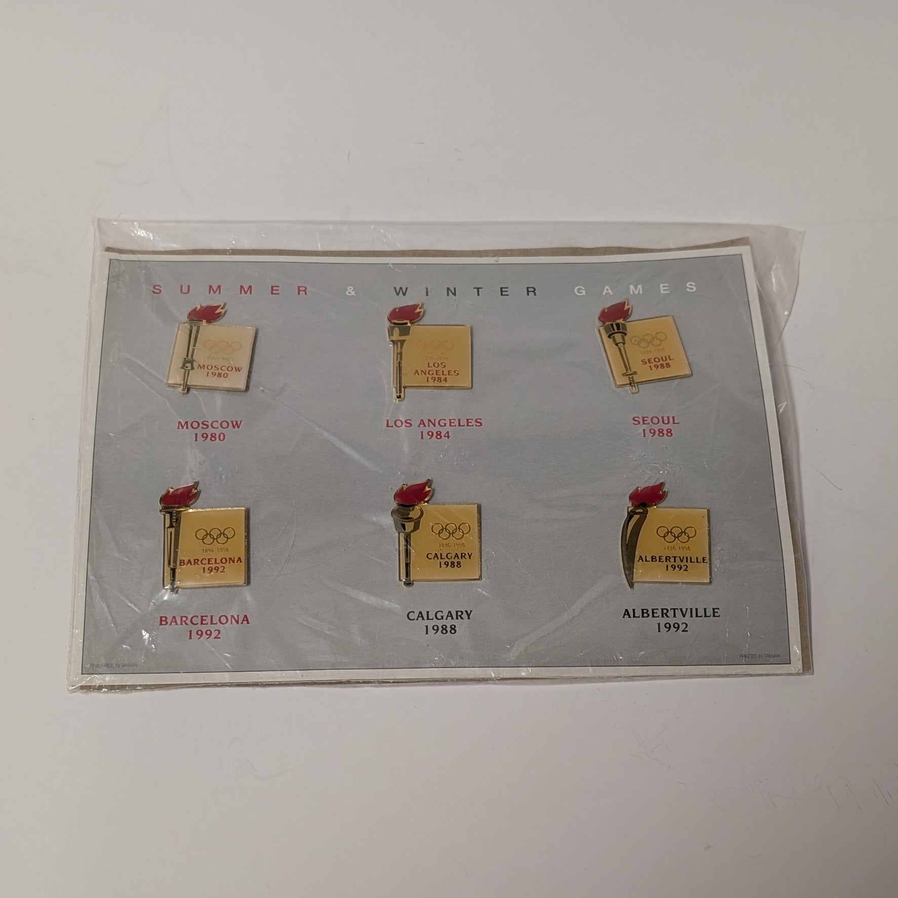 1996 Olympic Pins Collection - Summer & Winter Games 1980-1992