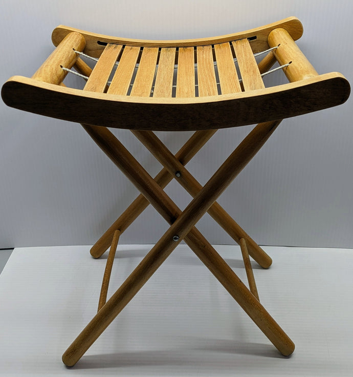 Mid-Century Folding Camping Stool [Countdown Auction]