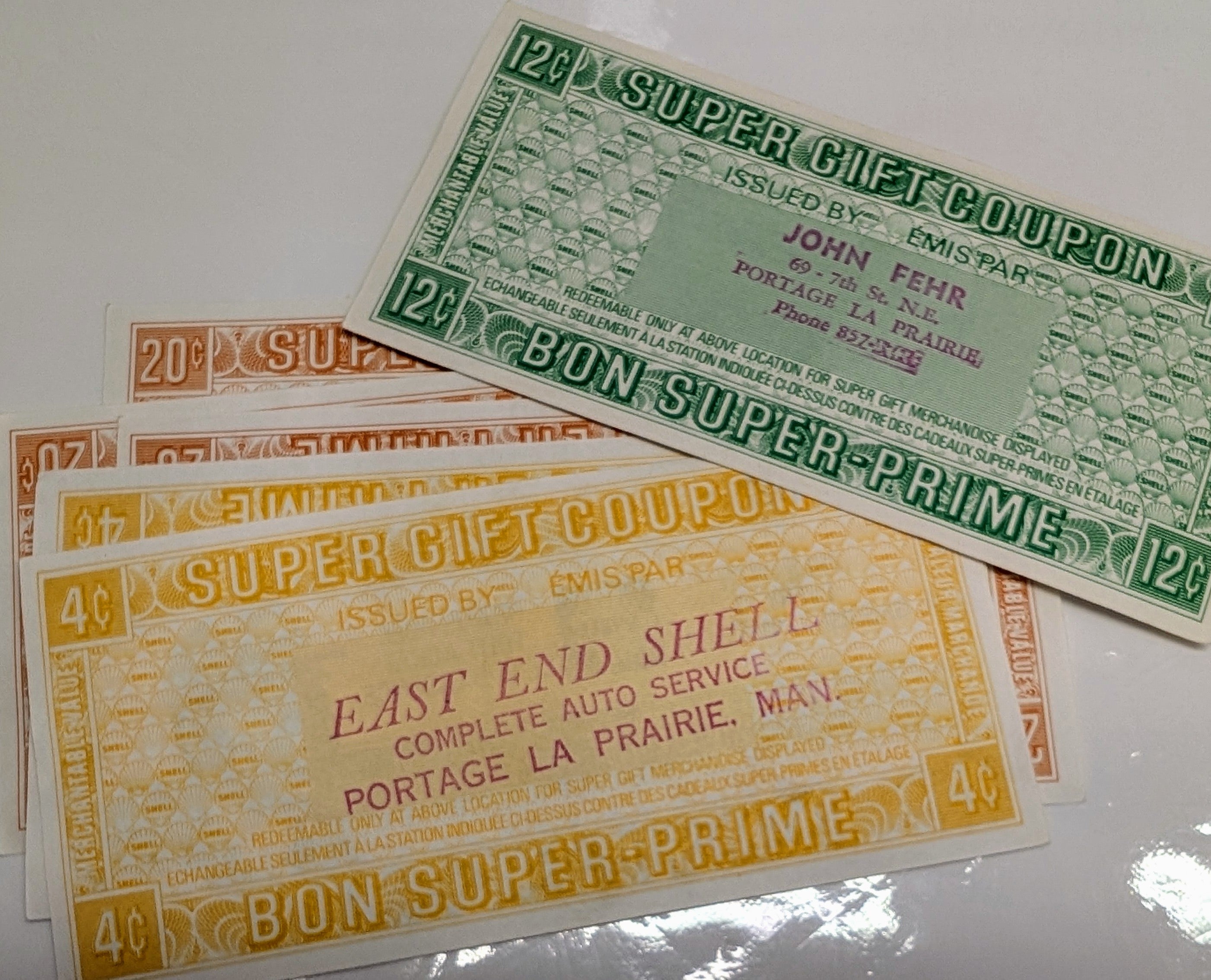 Vintage Shell Oil Super Gift Coupons