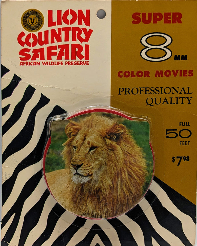 Film couleur Lion Country Safari Super 8 mm [Nouveau/Scellé]