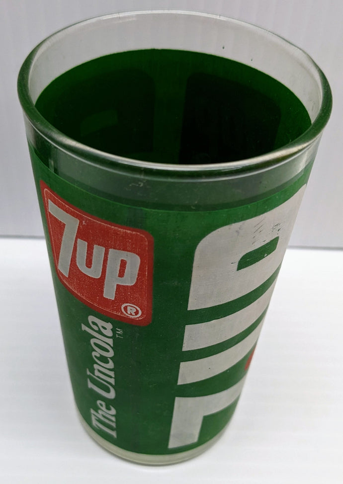 80s 7-Up Uncola Glass