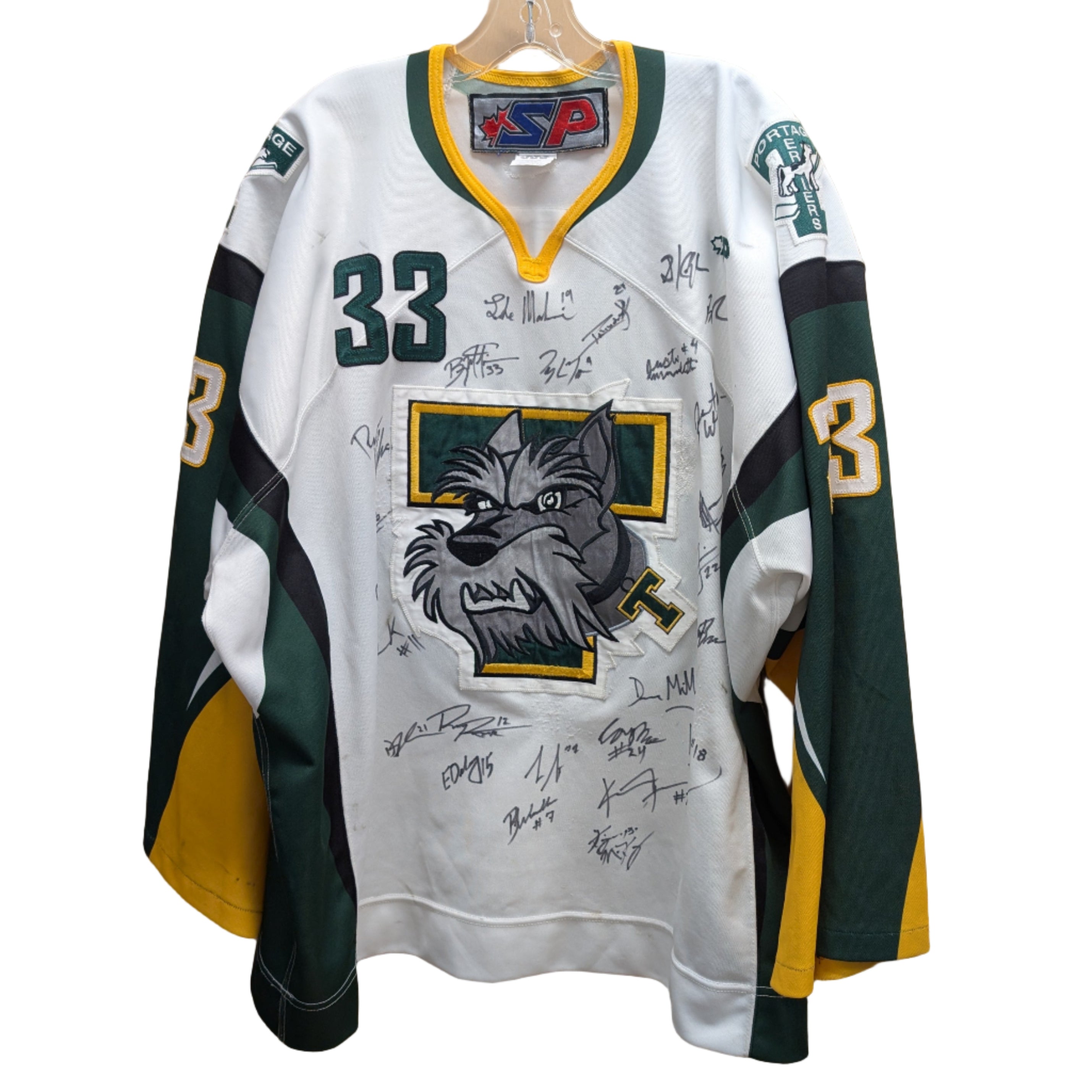 Portage Terriers Cody Pollon #33 Player Jersey Signed
