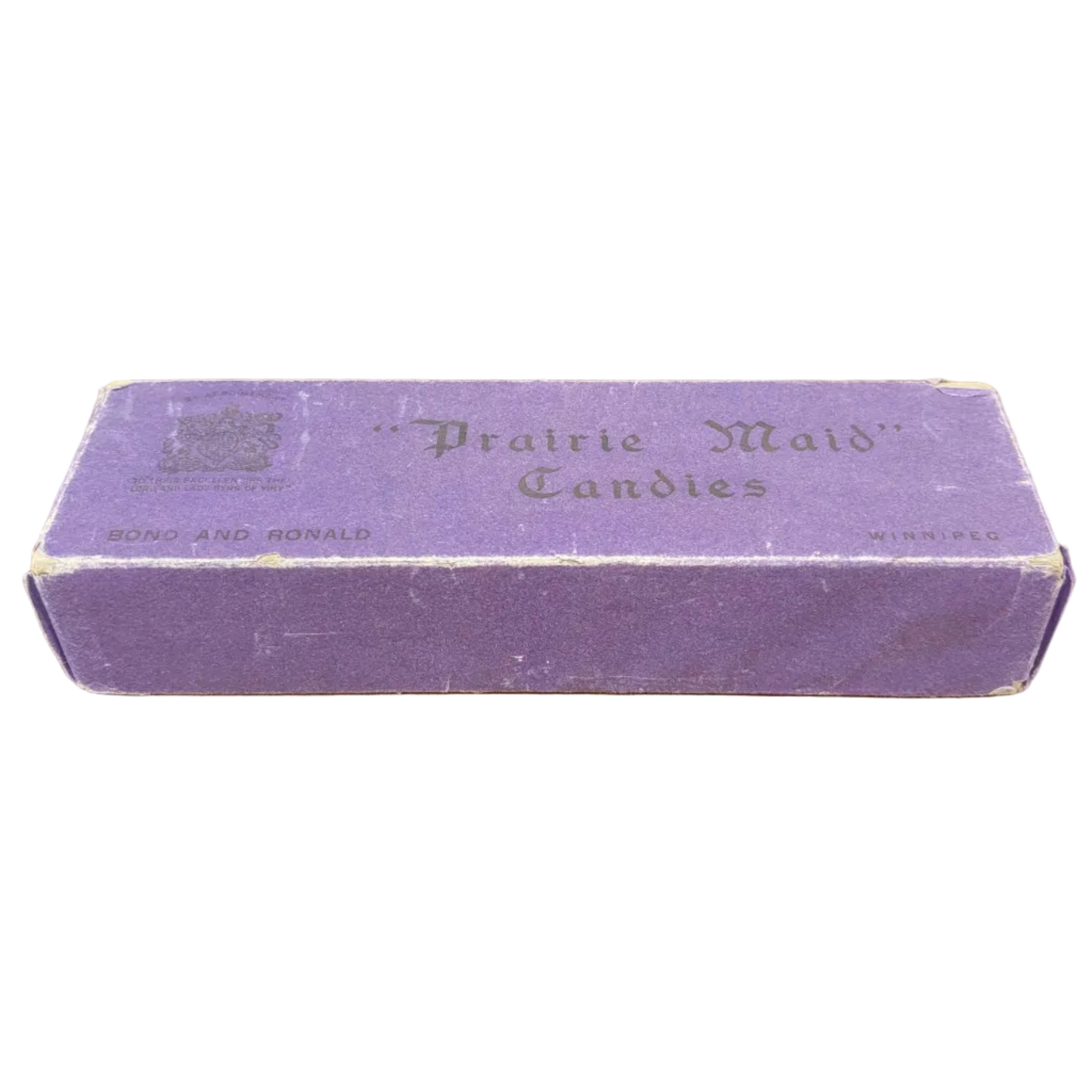 "Prairie Maid" Candies Antique Cardboard Box