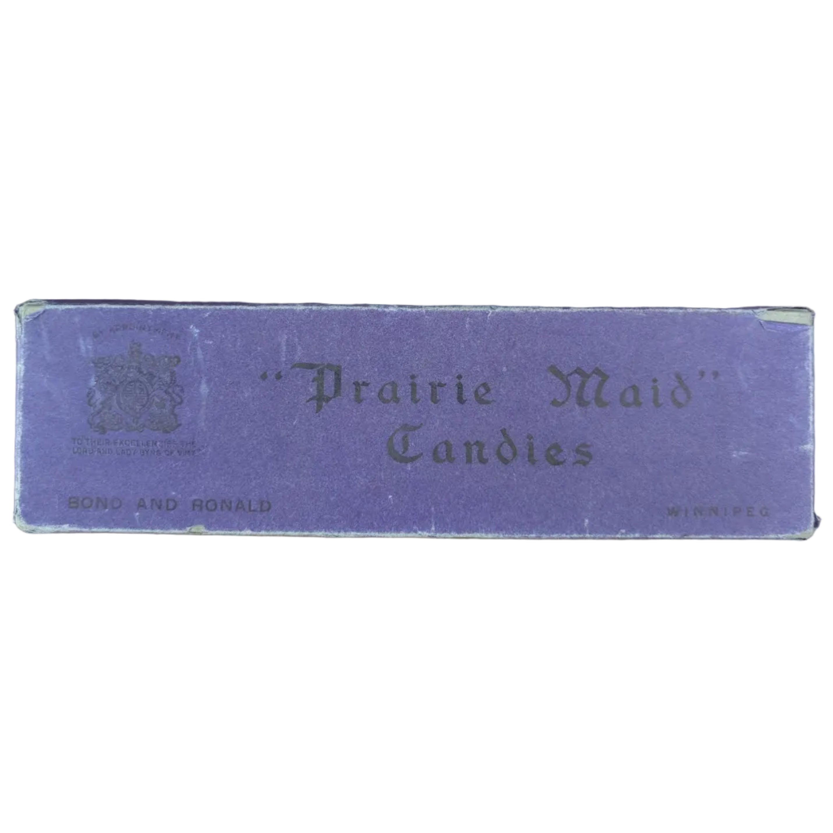 "Prairie Maid" Candies Antique Cardboard Box