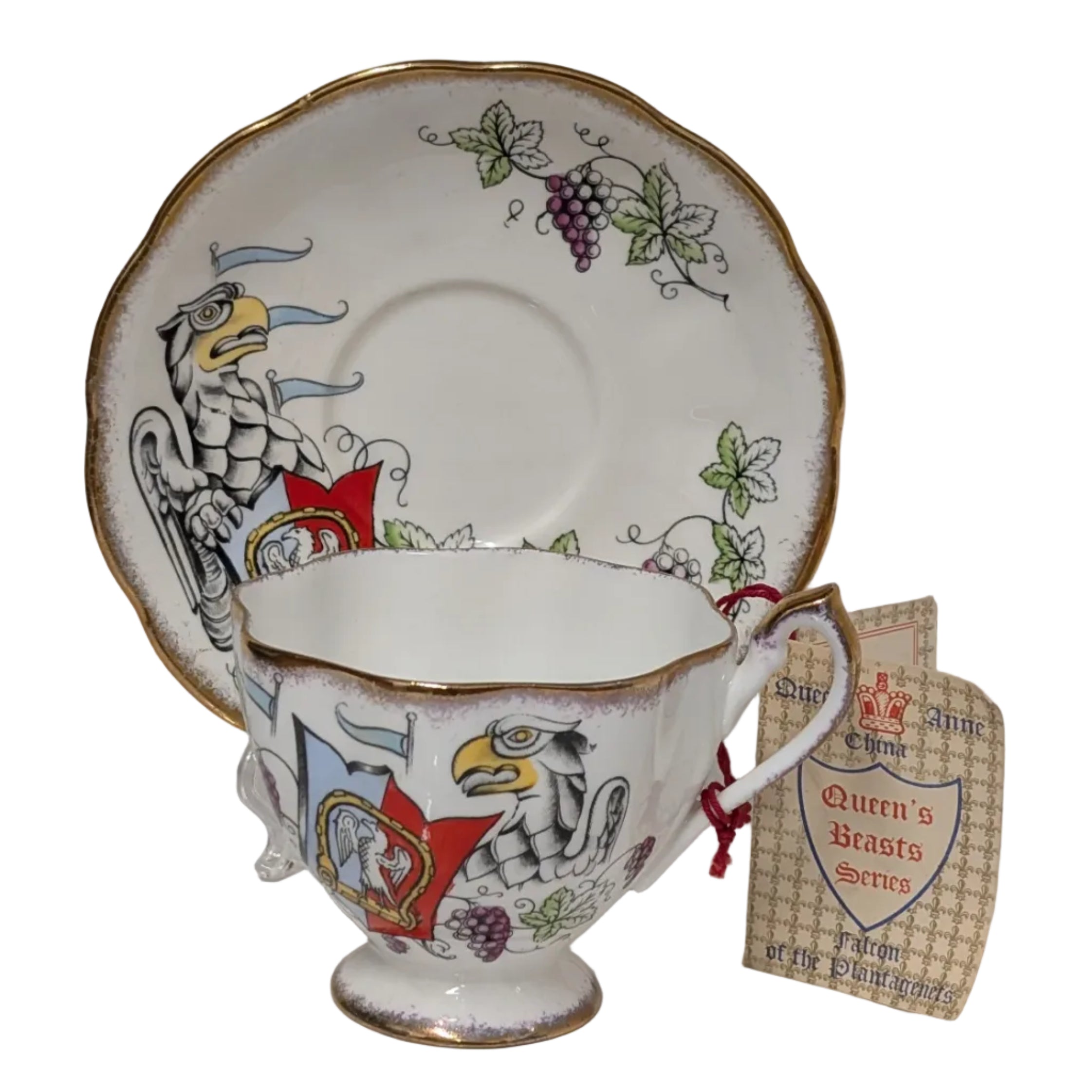 Queen Anne The Falcon of the Plantagenets Cup & Saucer