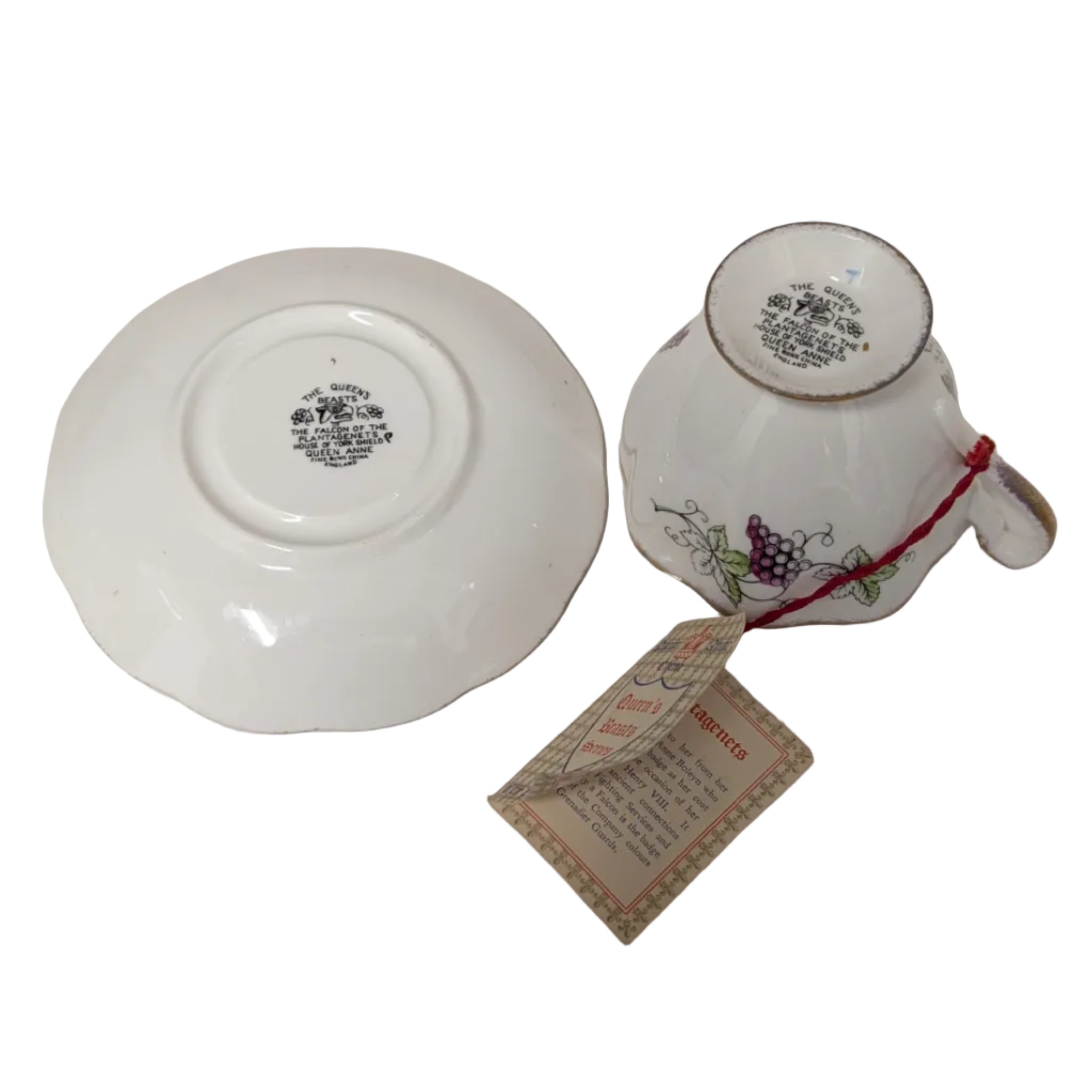 Queen Anne The Falcon of the Plantagenets Cup & Saucer