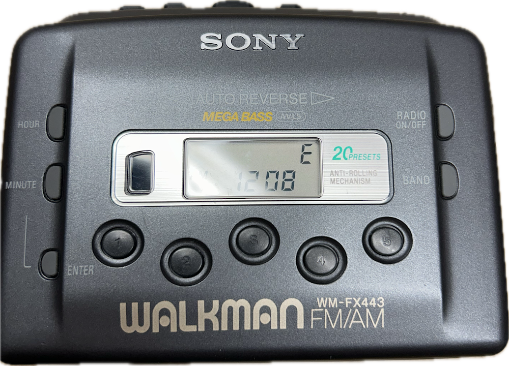 Rare Sony Walkman WM-FX443 Cassette Radio Player