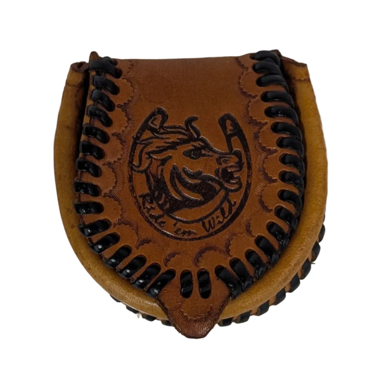 Richer Rodeo Hand Tooled Leather Coin Purse