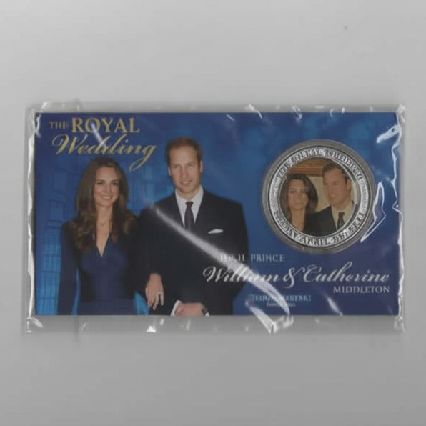 Royal Wedding H.R.H. Prince William & Catherine Middleton Souvenir Medallion