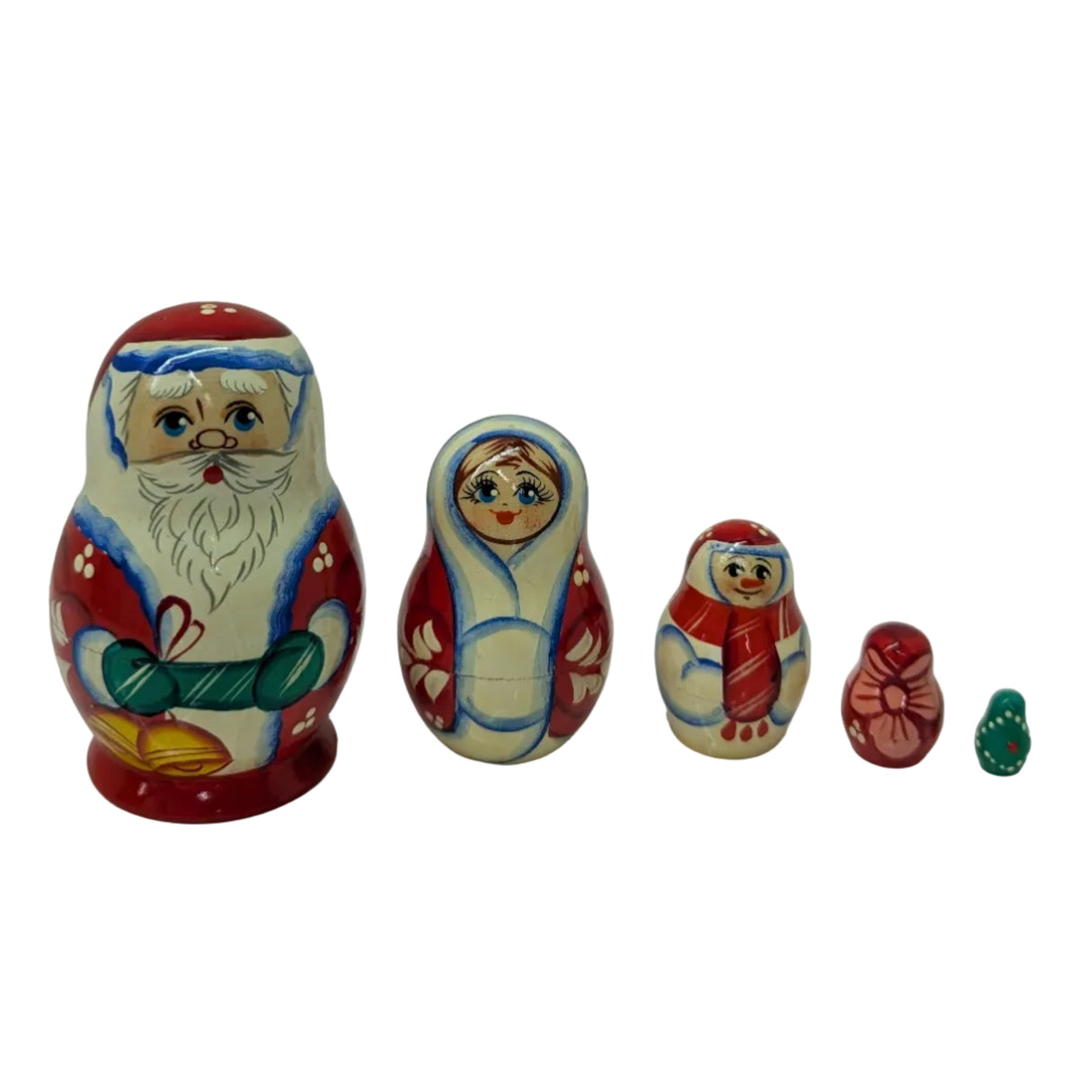 Russian Matryoshka Doll – Christmas Set of Five