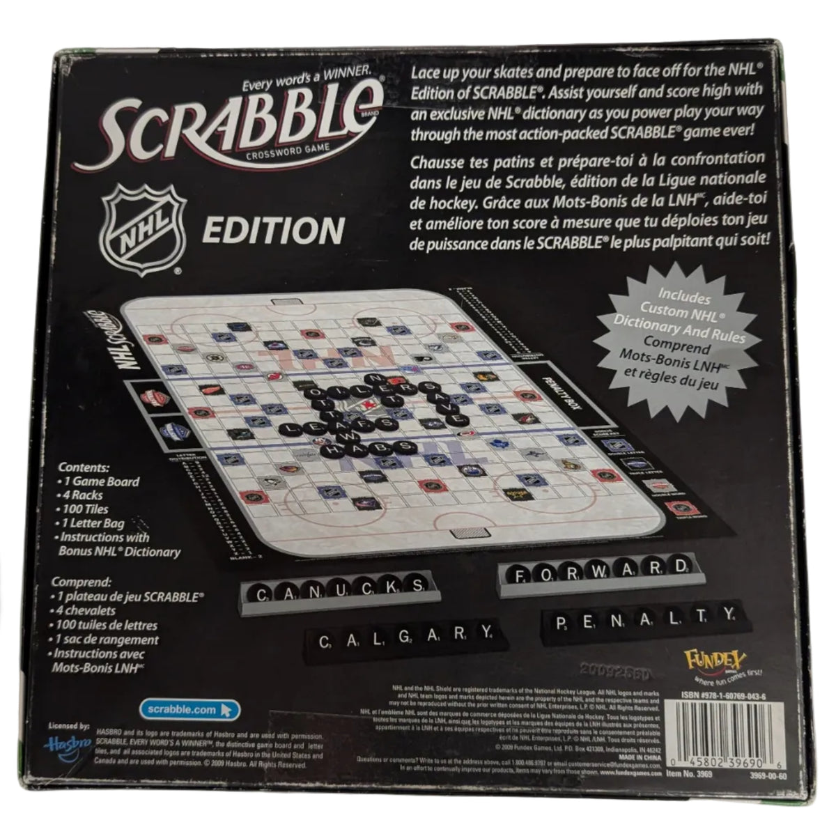 Scrabble Hockey NHL Edition