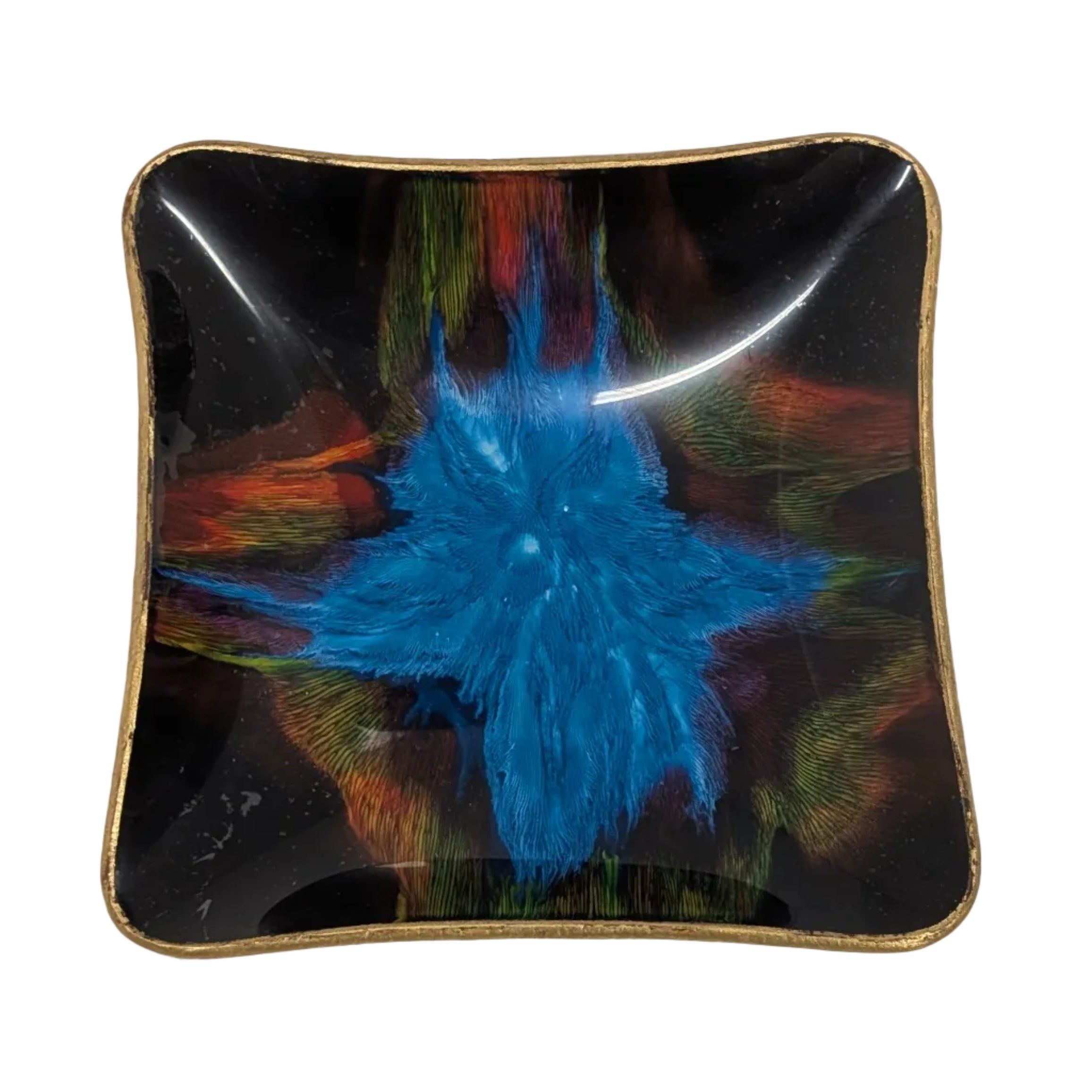 Seetusee Glass Leather Backed Dish
