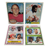 Set of 4 NFL Kansas City Chiefs 1970's Trading Cards