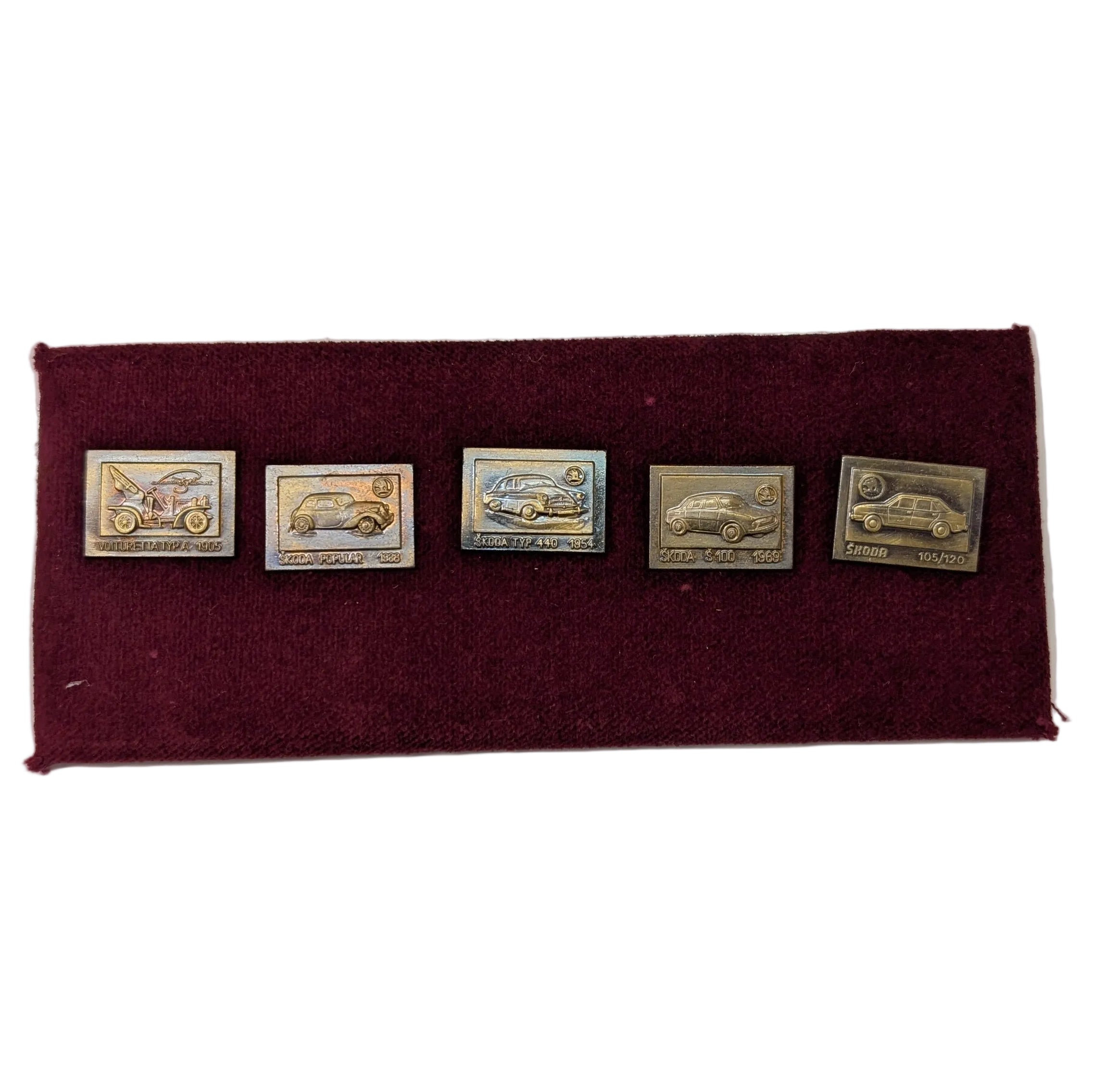 Skoda Auto 80th Anniversary Lapel Pin Set