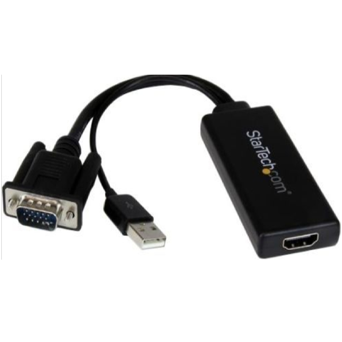 StarTech.com adapter with VGA, USB, and HDMI connectors on a white background