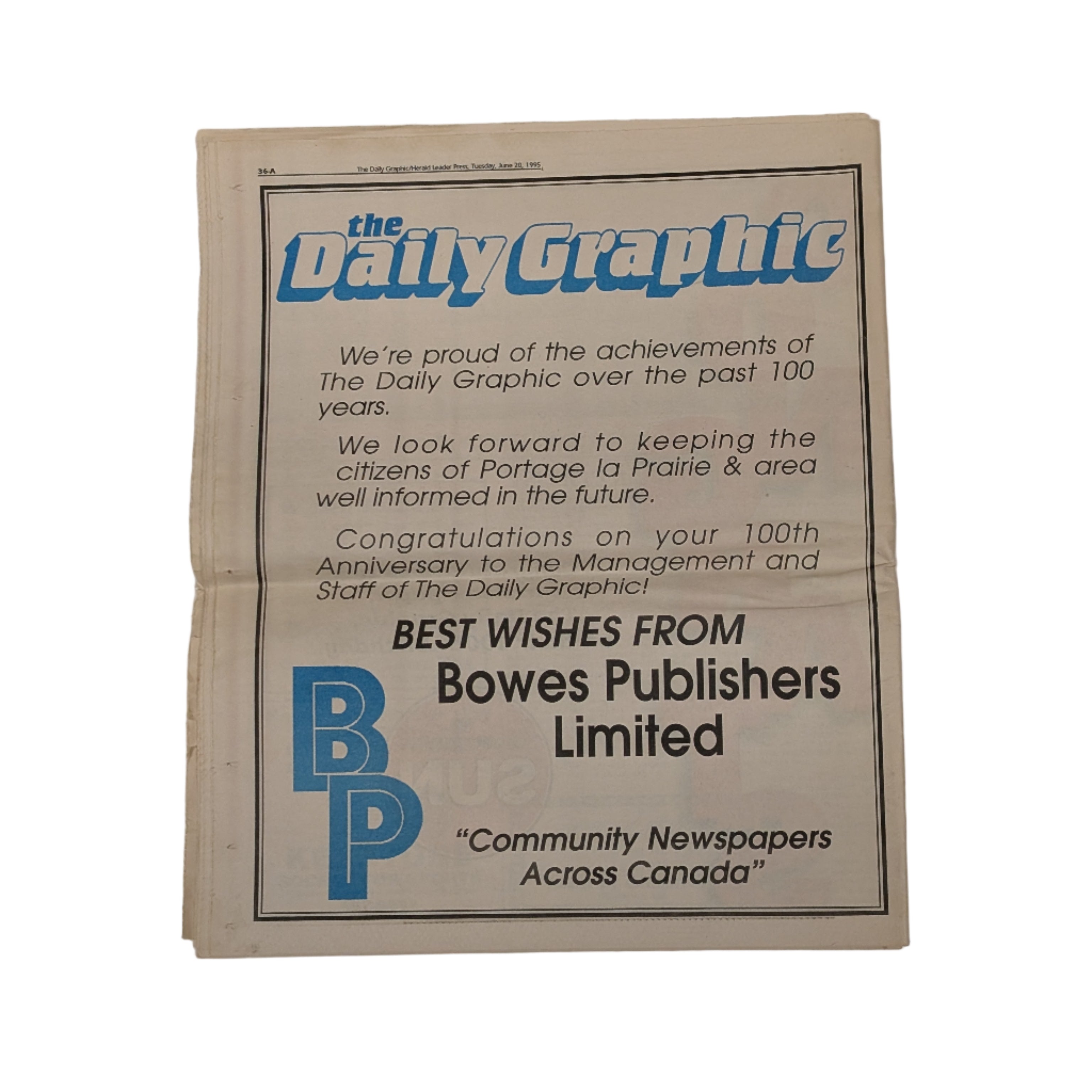 The Daily Graphic 100 Years Anniversary Issue (June 20, 1995)