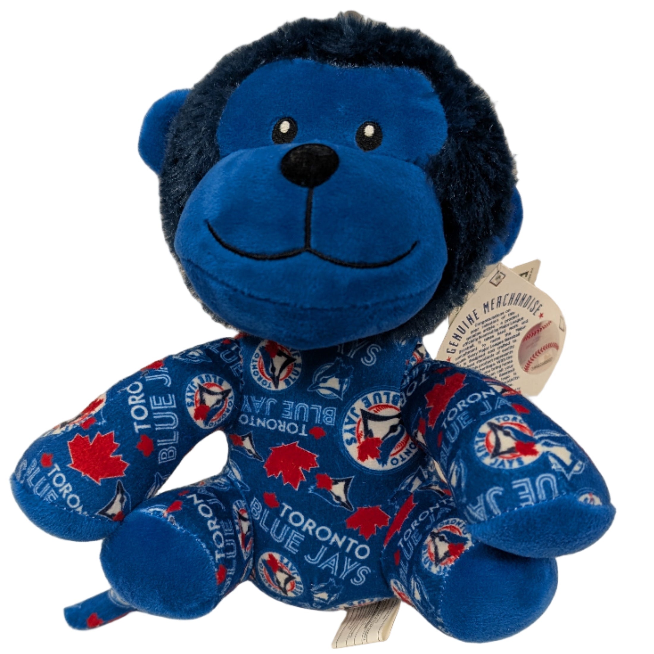 Toronto Blue Jays MLB Forever Collectible Plush Logo Print Monkey