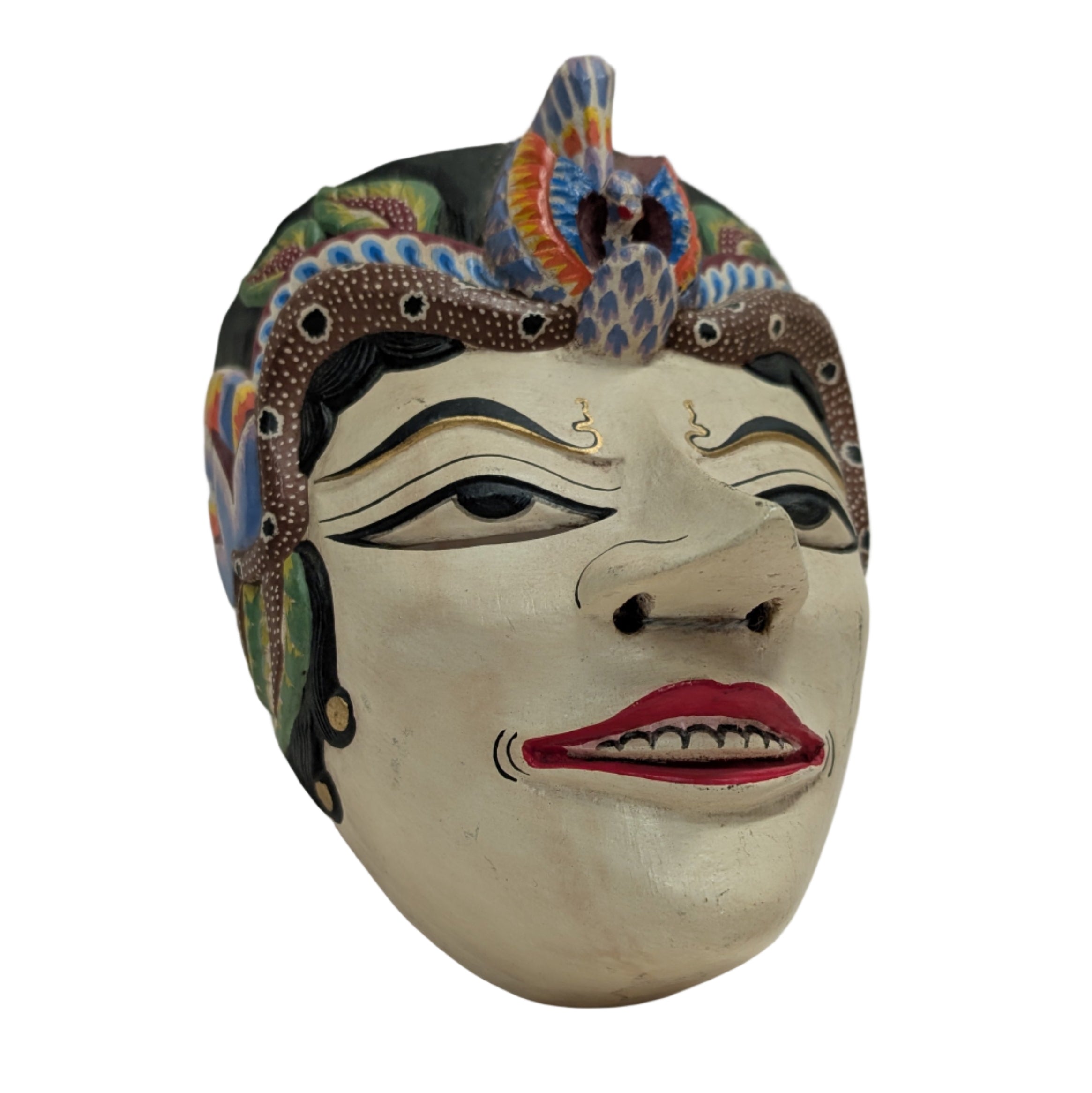 Traditional Javanese Hand-carved Wooden Mask 2
