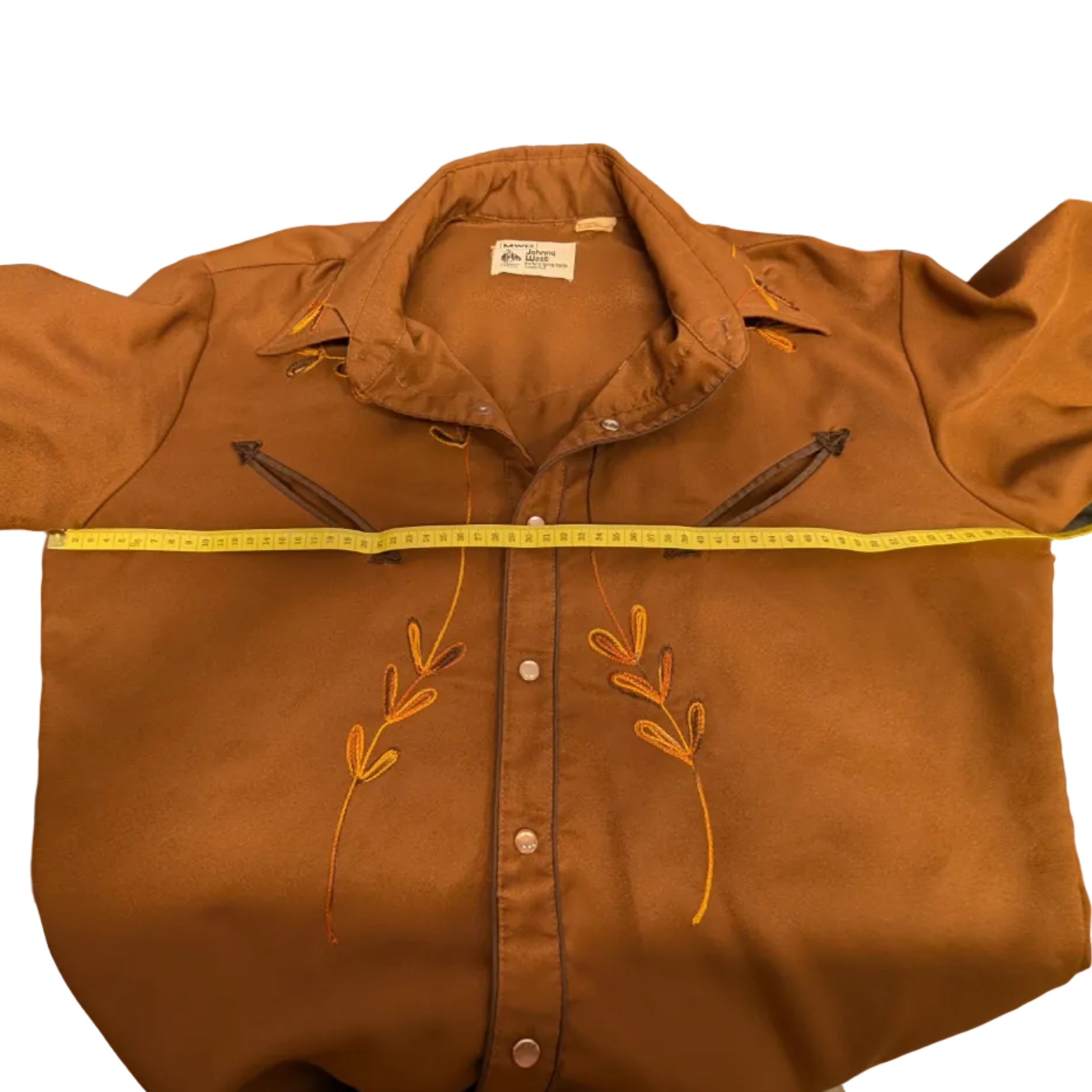 Vintage 1970s MWG Johnny West Pearl Snap Shirt - Winnipeg Canada