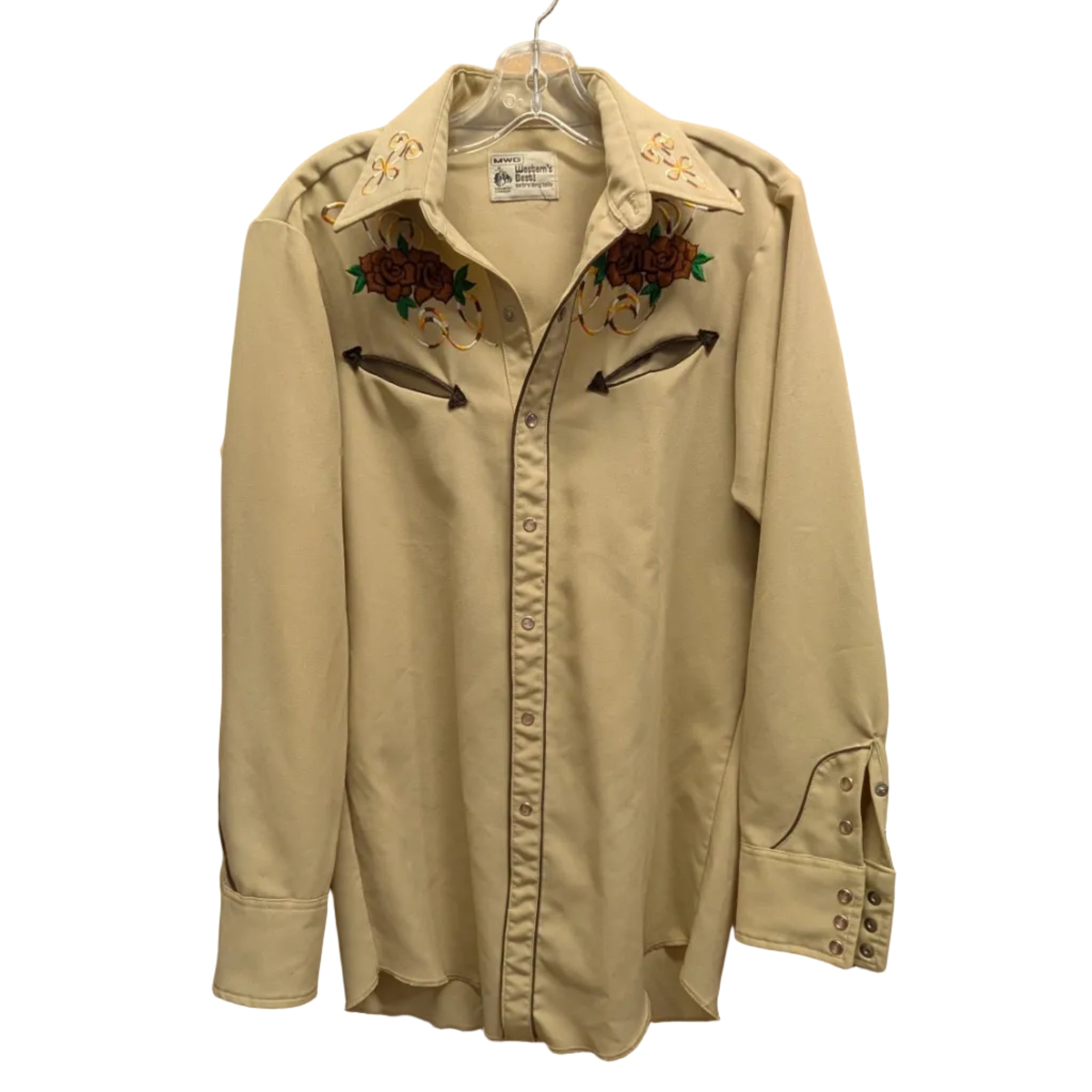 Vintage 1970s MWG Western's Best! Pearl Snap Shirt - Winnipeg Canada