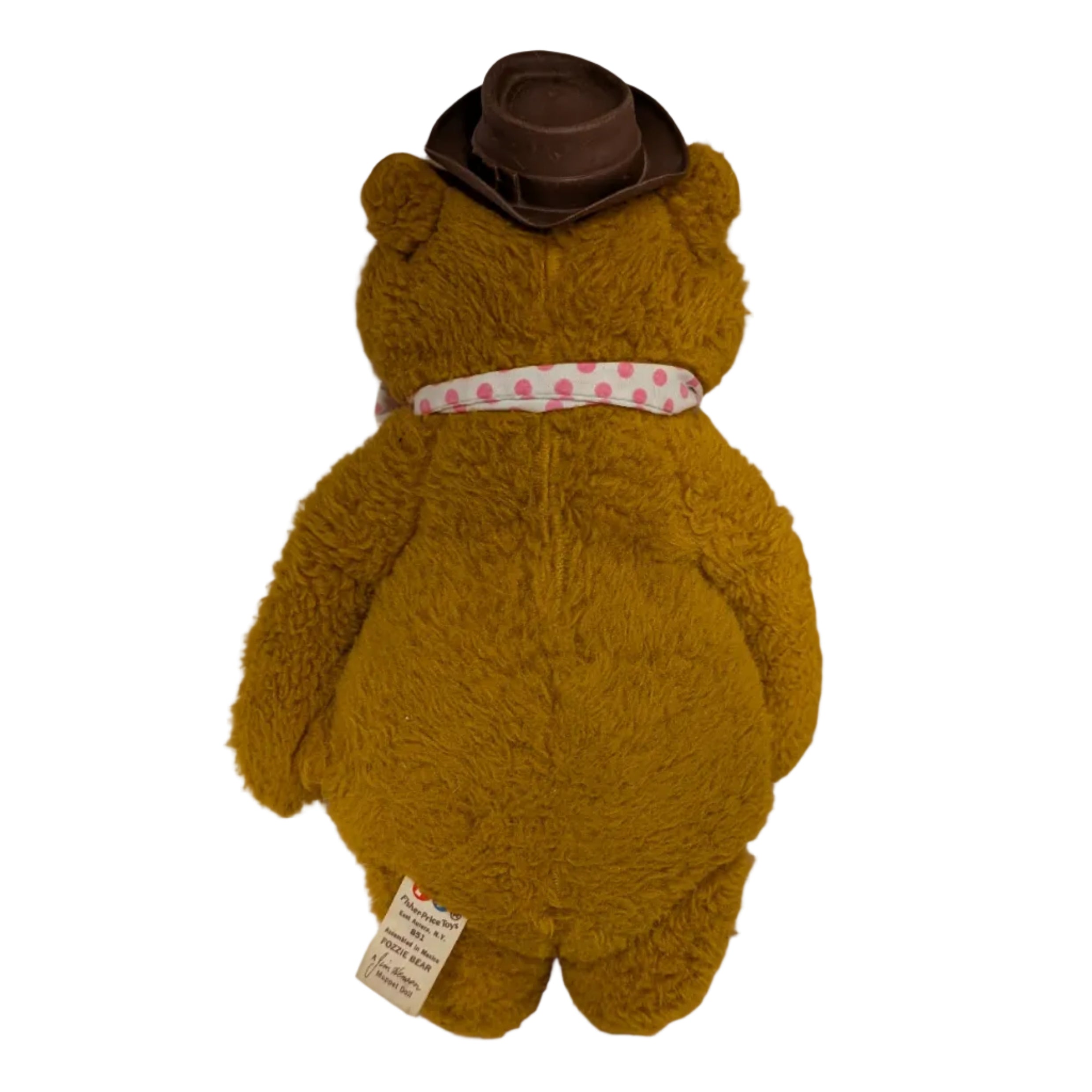 Vintage 1976 Fisher-Price Fozzie Bear Muppet Doll