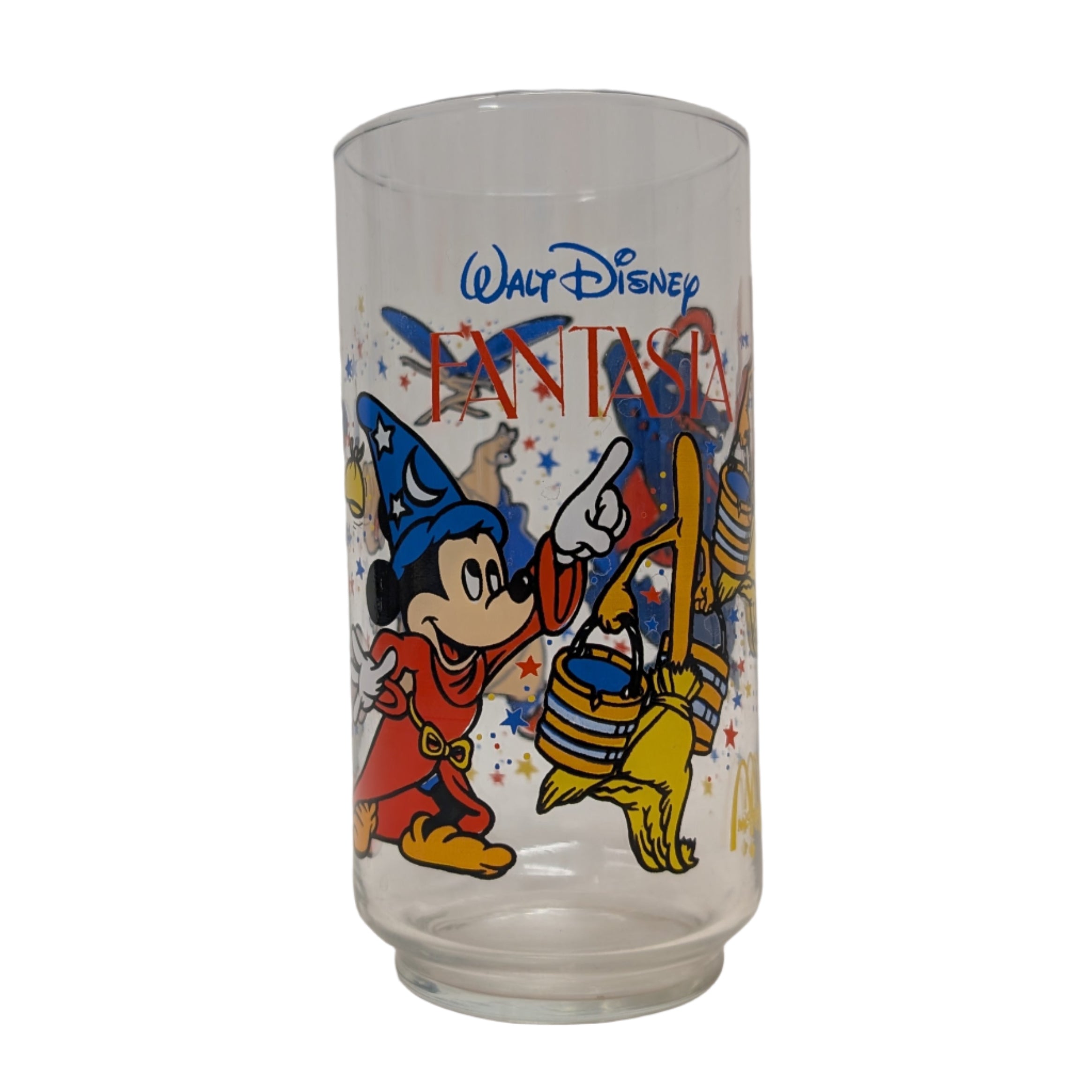 Vintage 1980s Fantasia Walt Disney McDonald's Coca-Cola Glass