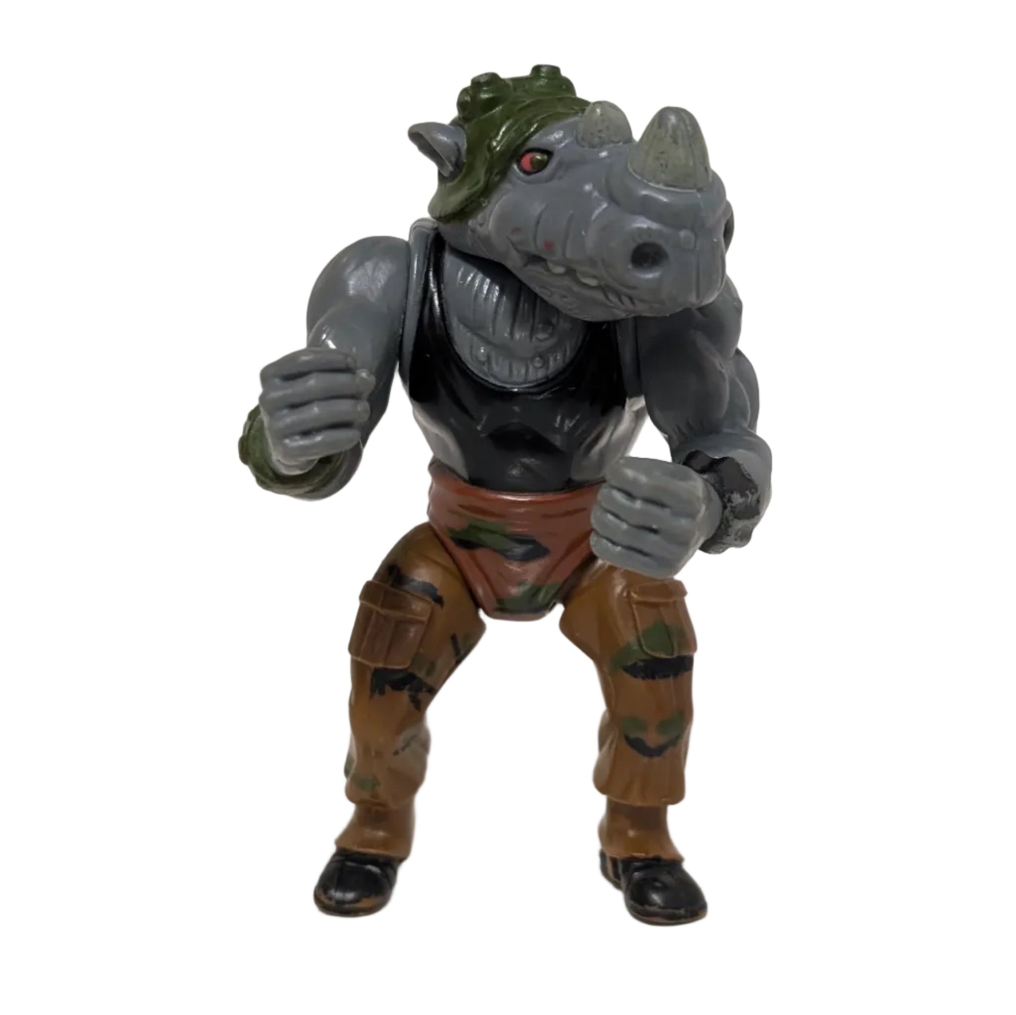 Vintage 1988 Rocksteady Rhino TMNT Action Figure