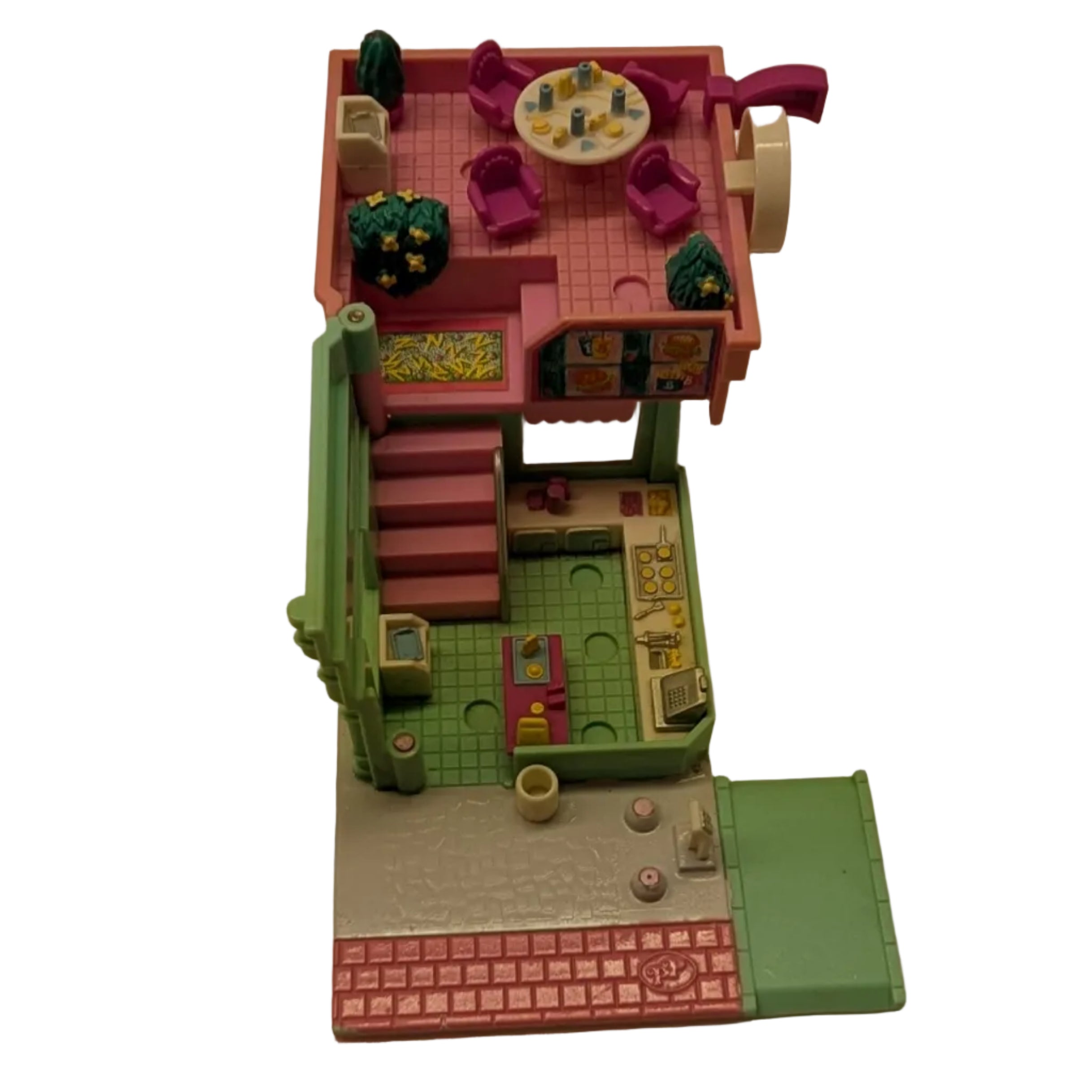 Vintage 1994 Polly Pocket Drive-Thru Burger Stand