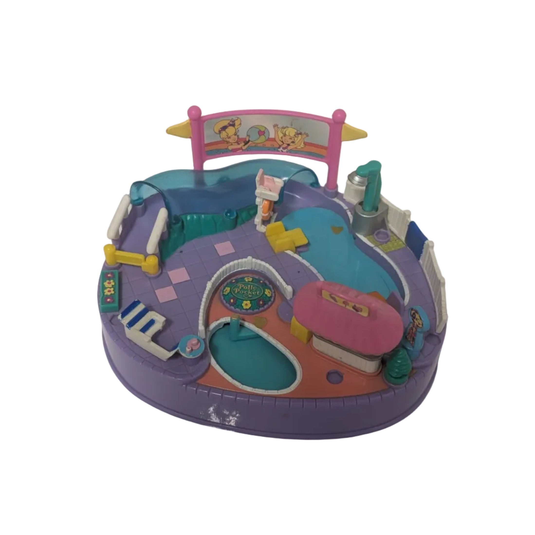 Vintage 1997 Polly Pocket Magical Movin Pool Party