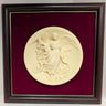 Vintage Alabaster Plate - Angels We Have Heard On High