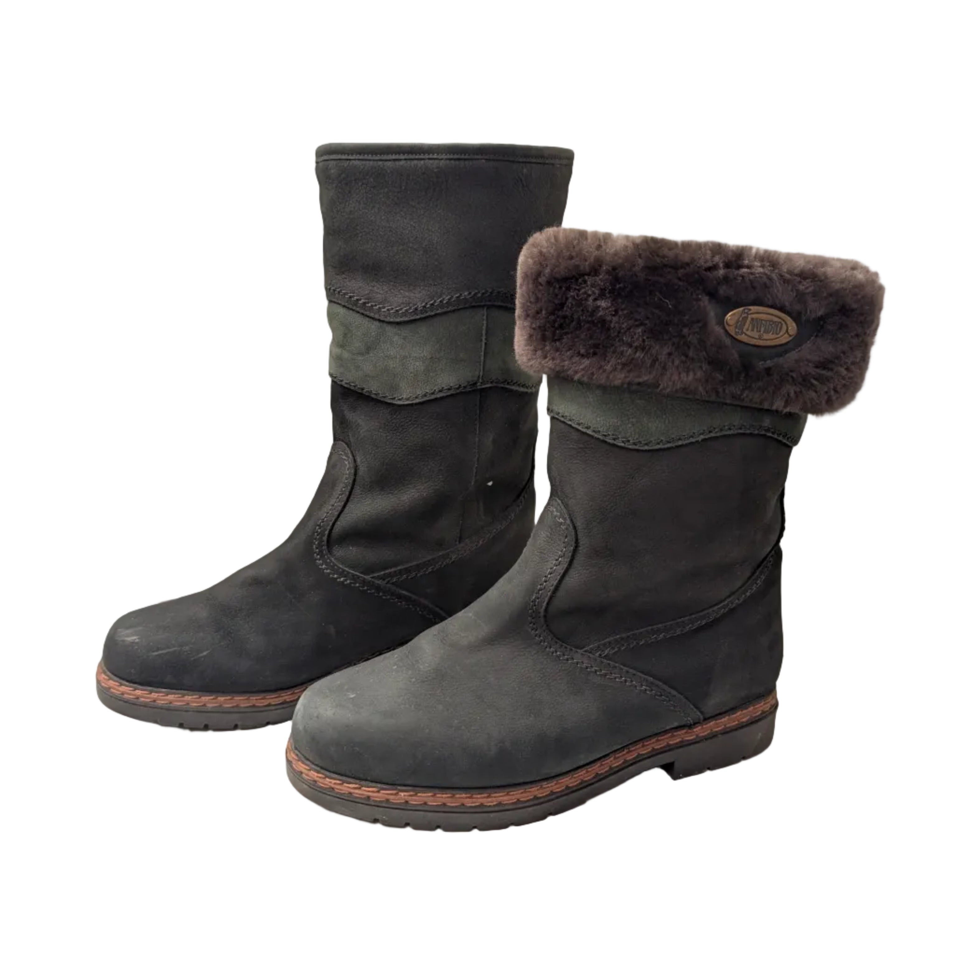 Vintage Anfibio Shearling Winter Boots