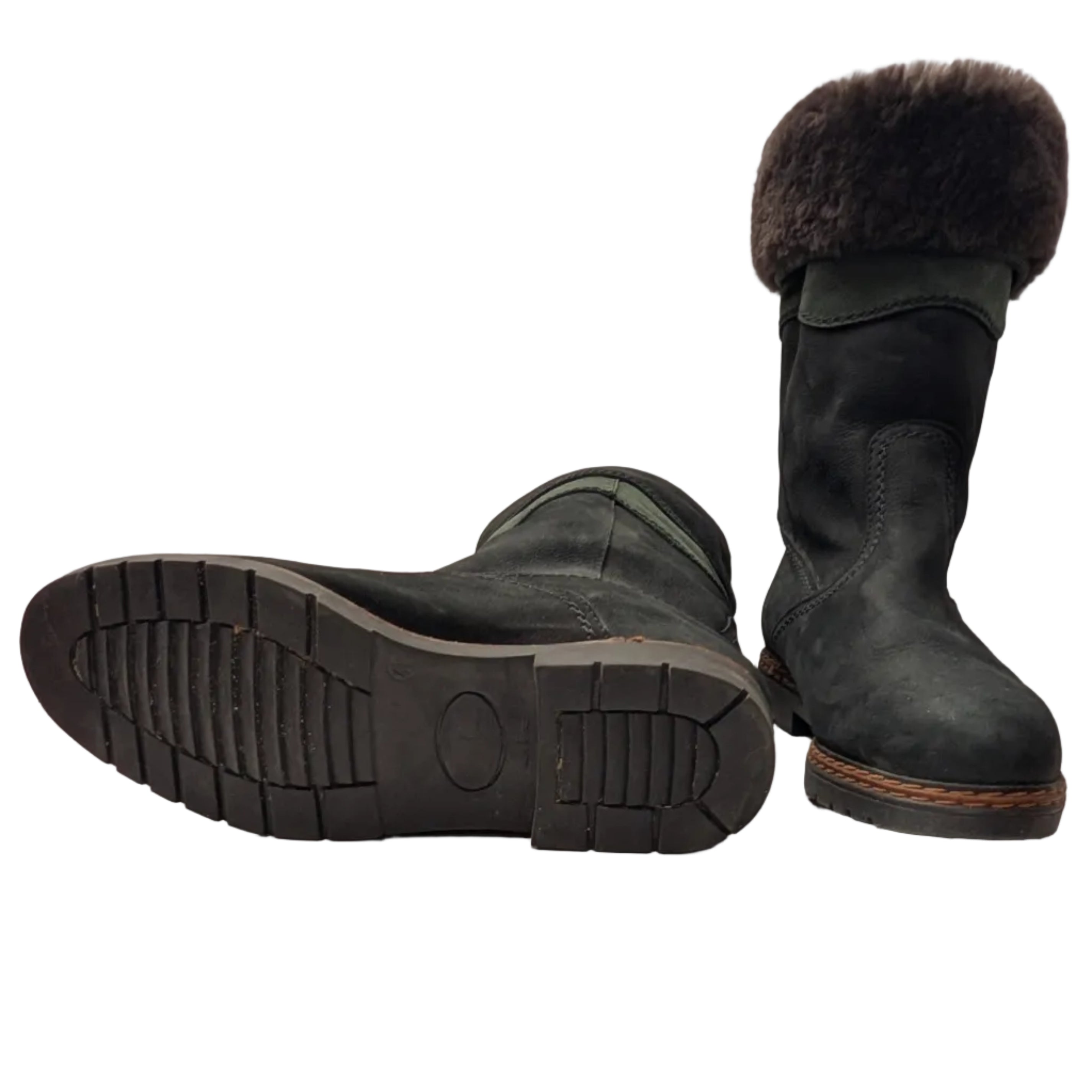 Vintage Anfibio Shearling Winter Boots